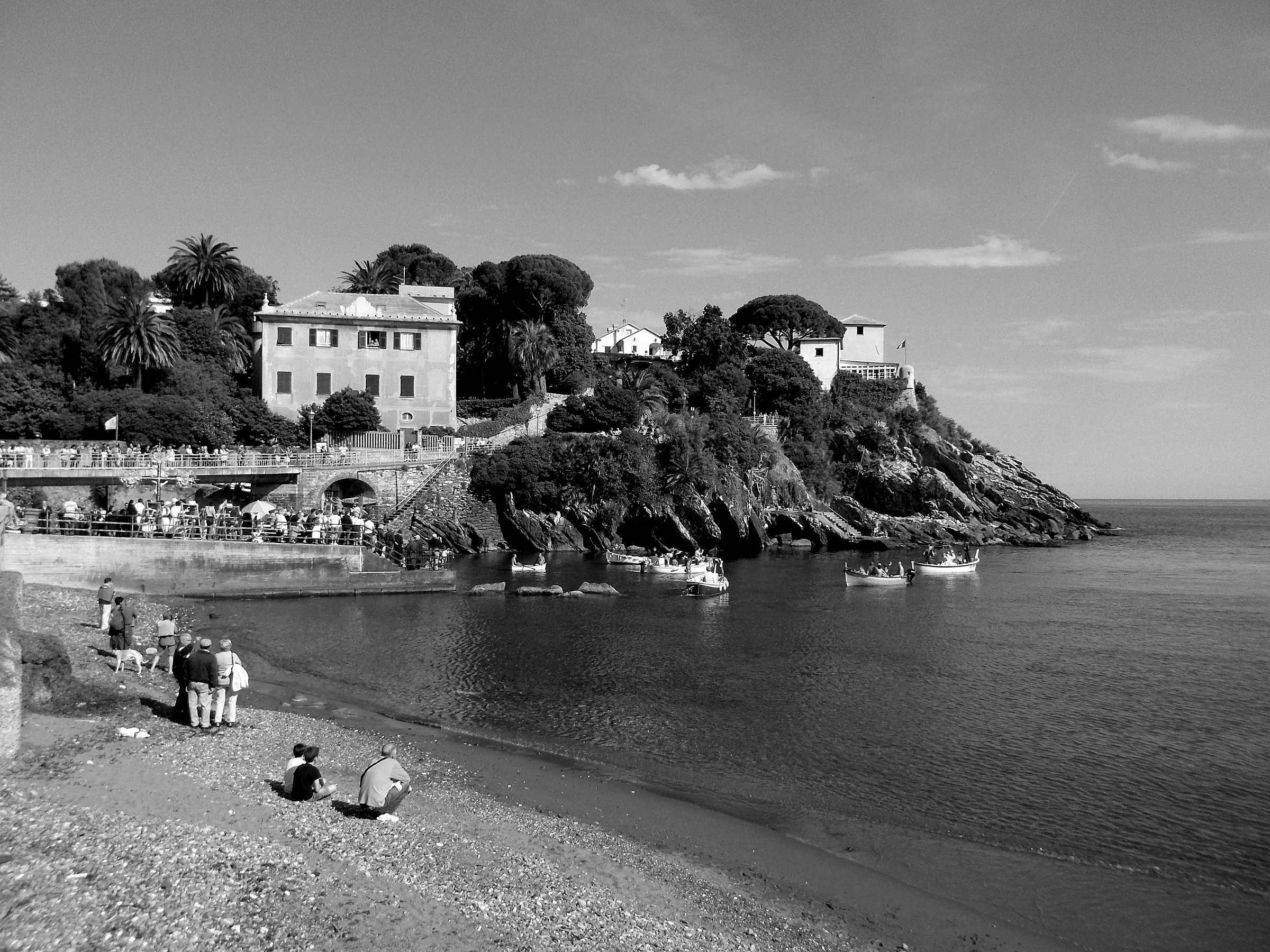 Nervi - Vista della passeggiata dal porticciolo