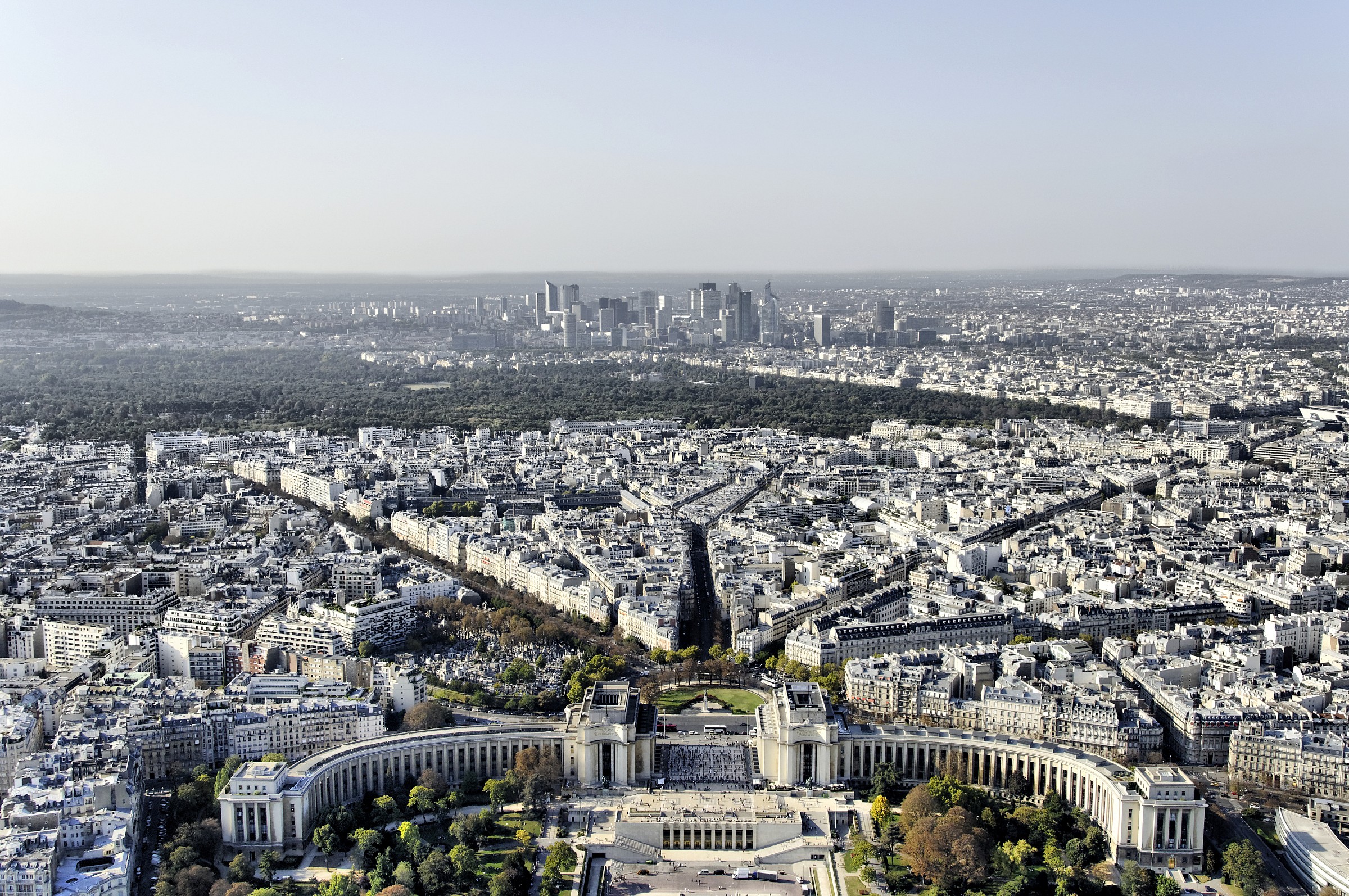 La défense dalla Tour Eiffel