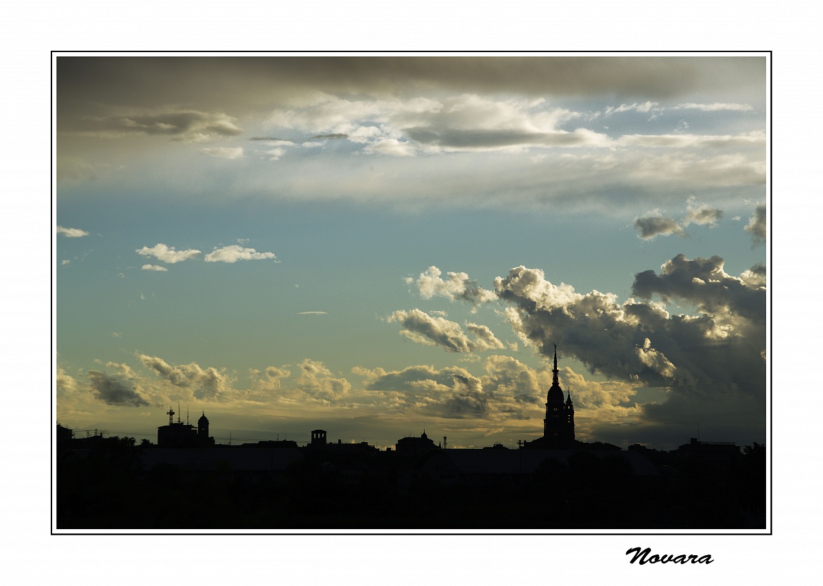 The sky over the city