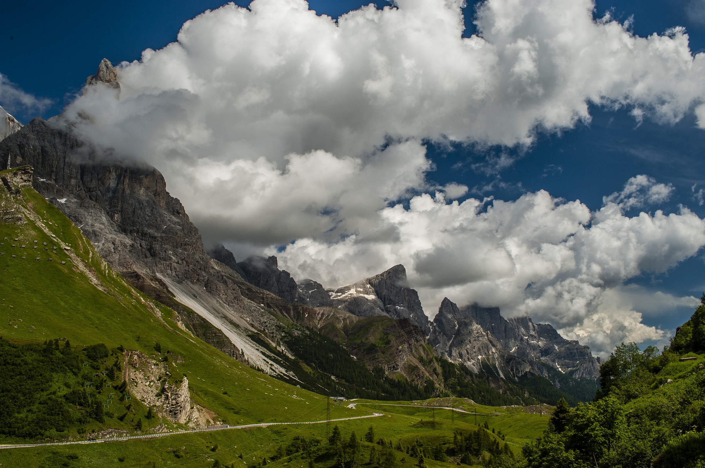 Panorama da passo Rolle