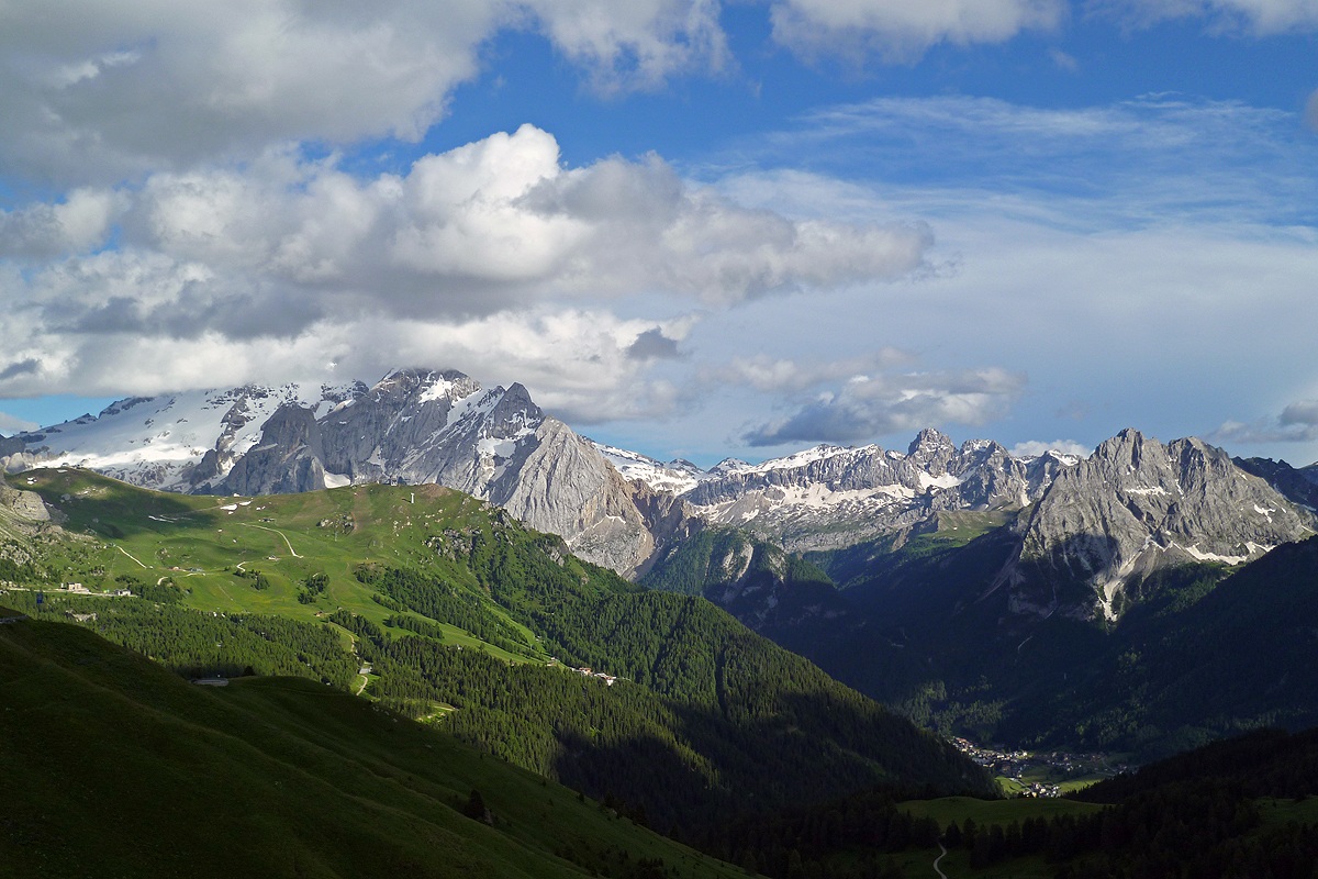 Marmolada from Sella pass