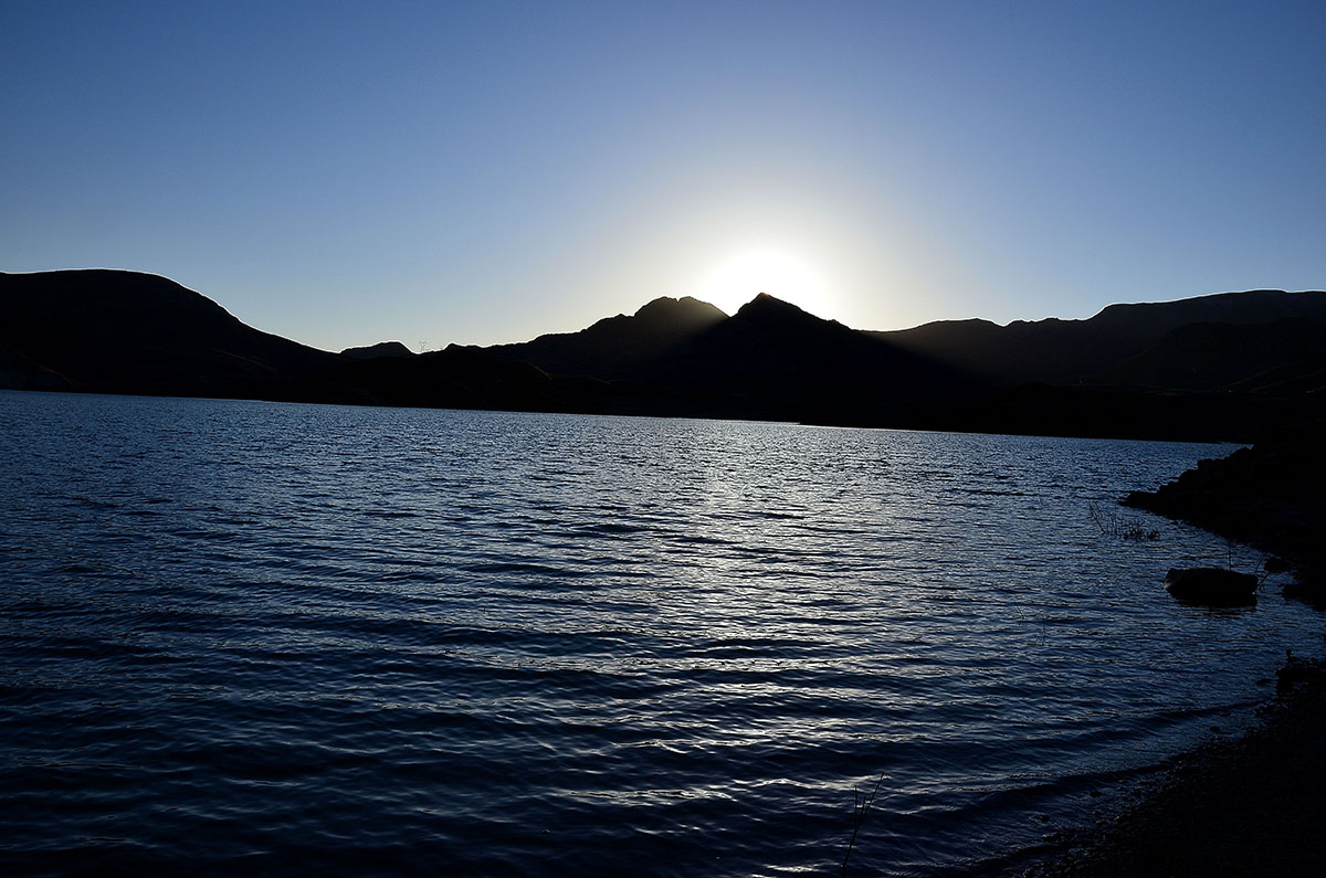 Sunset at the reservoir