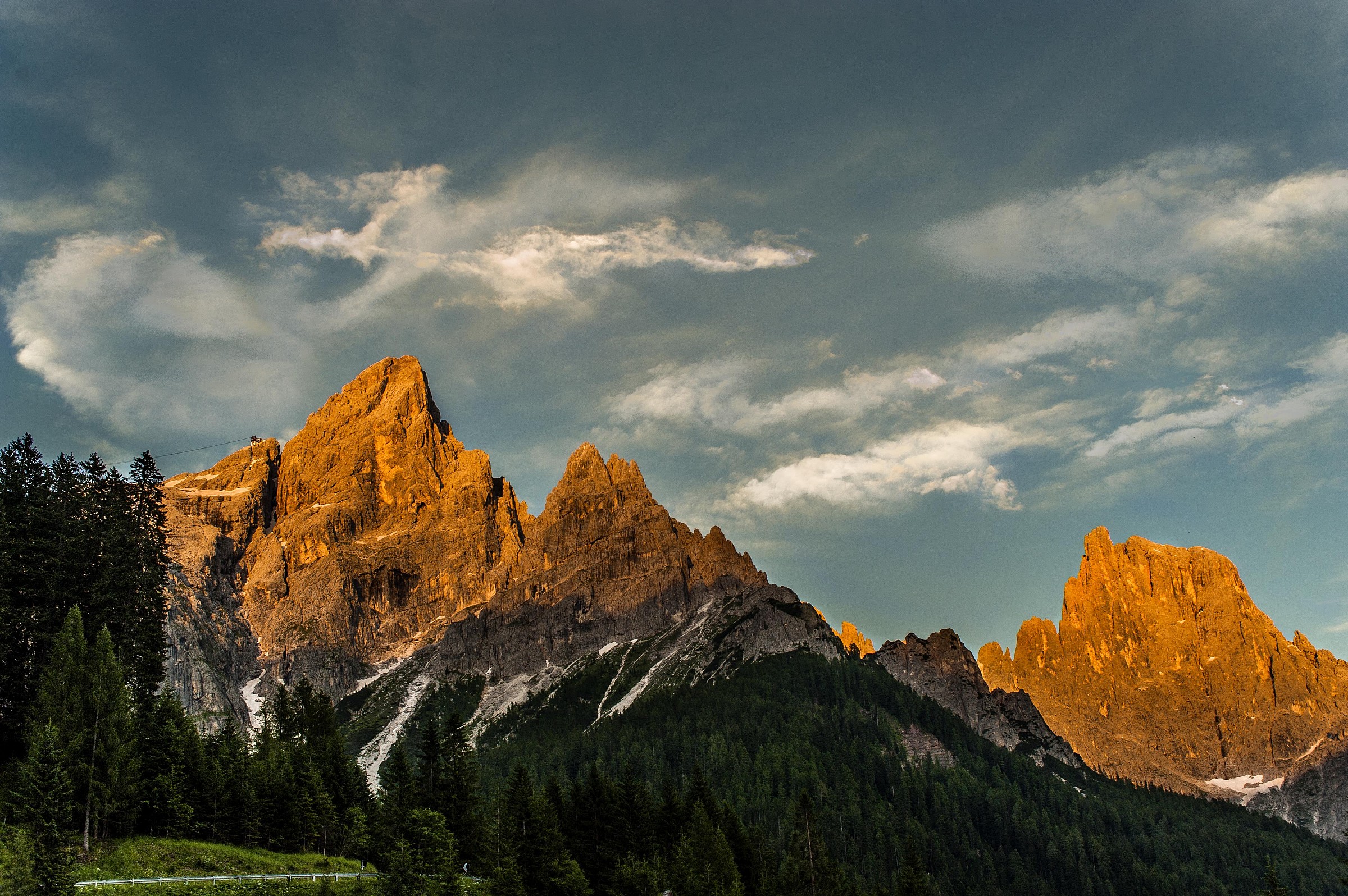 tramonto sulle Pale di S. Martino