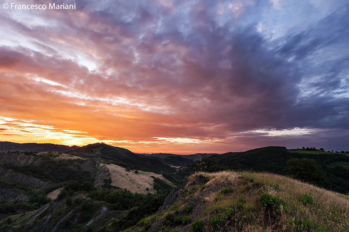 Tramonto dai colli di Baiso