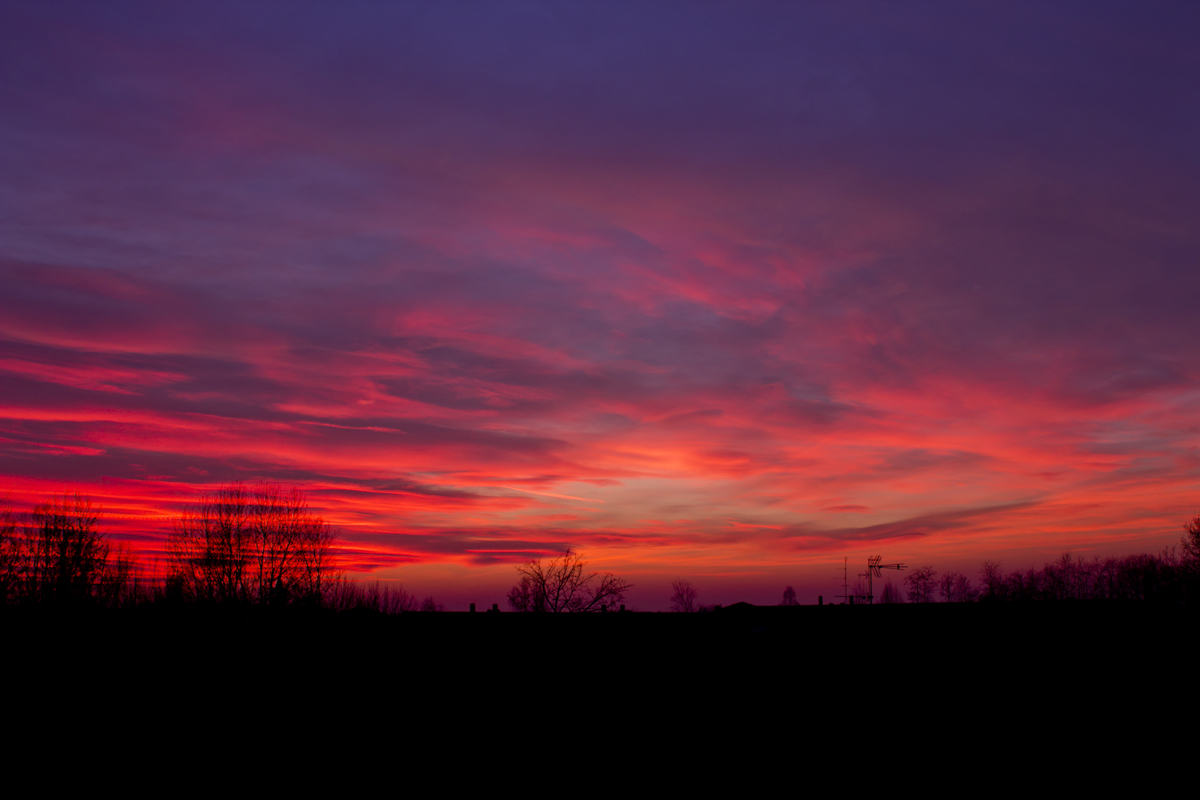 tramonto di fuoco Canon