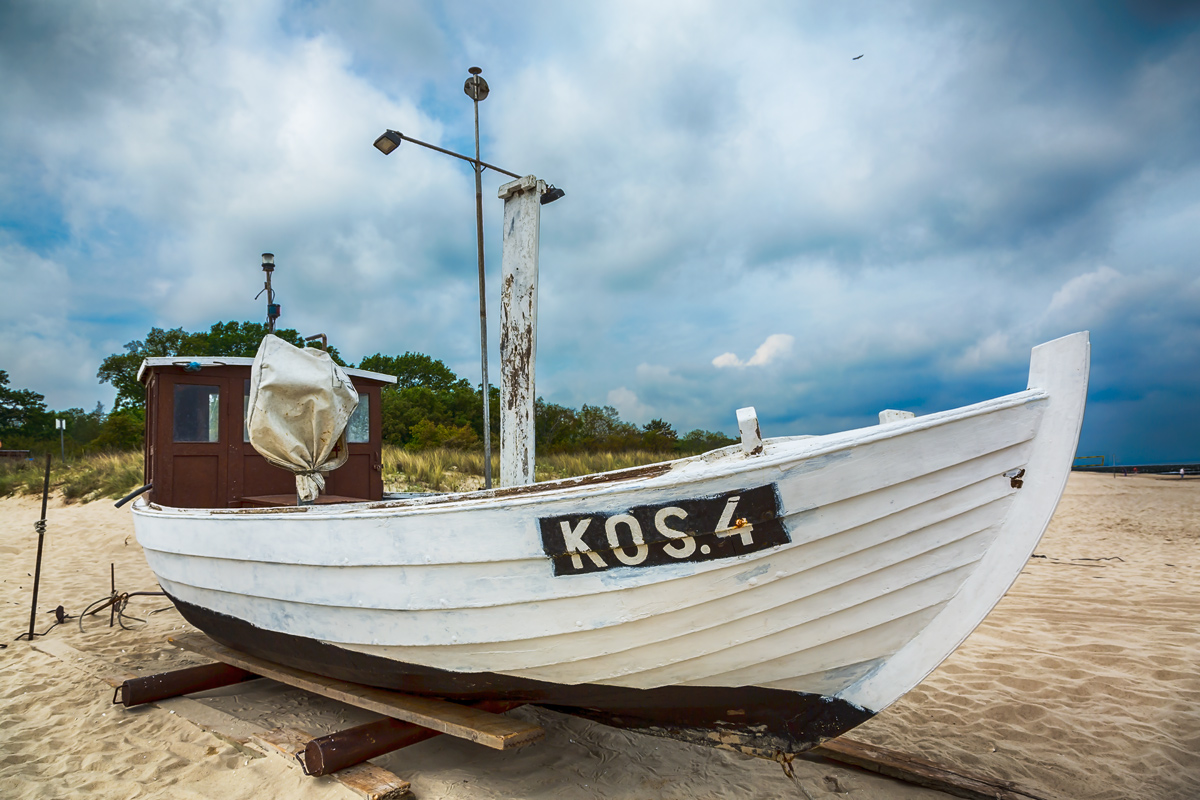Una barca da pesca baltico