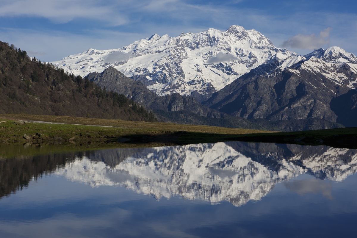 Monte Rosa from Alpe di Mera