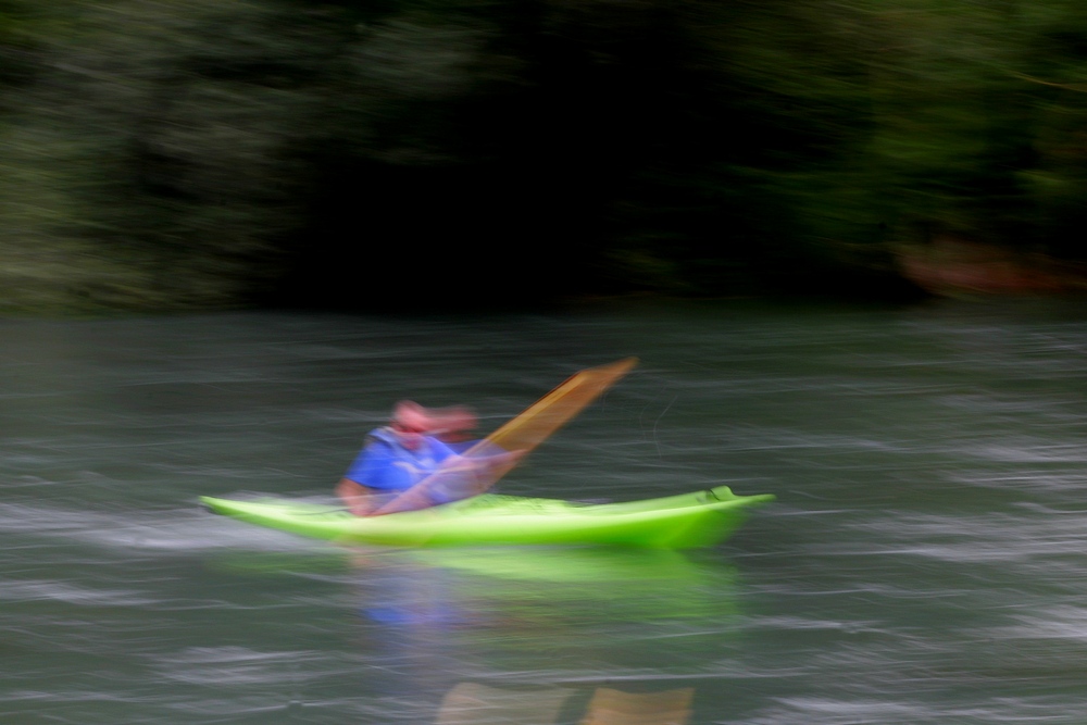 canoeing on the move