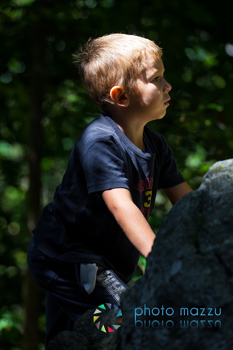 Scalata tra i boschi