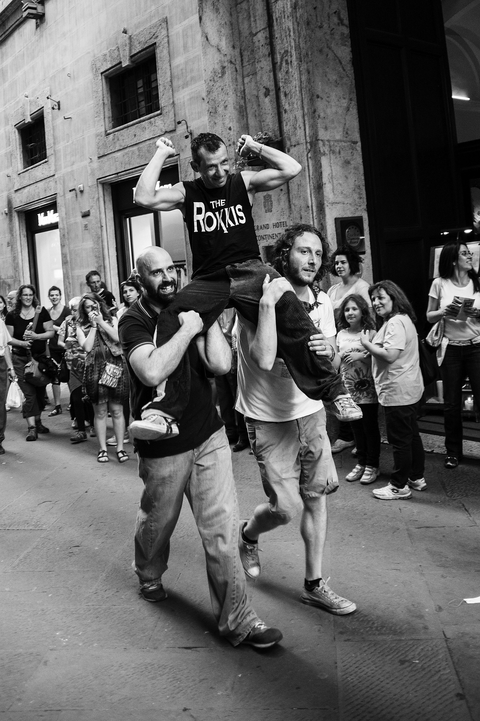 Palio di Siena: jockey in triumph