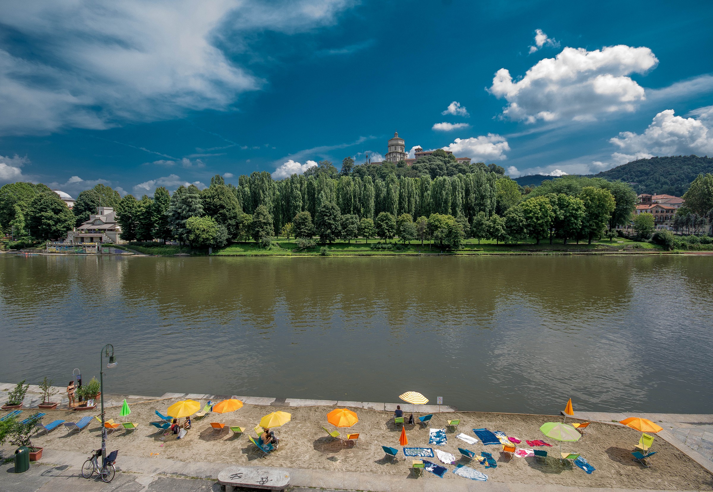 the beach ...............