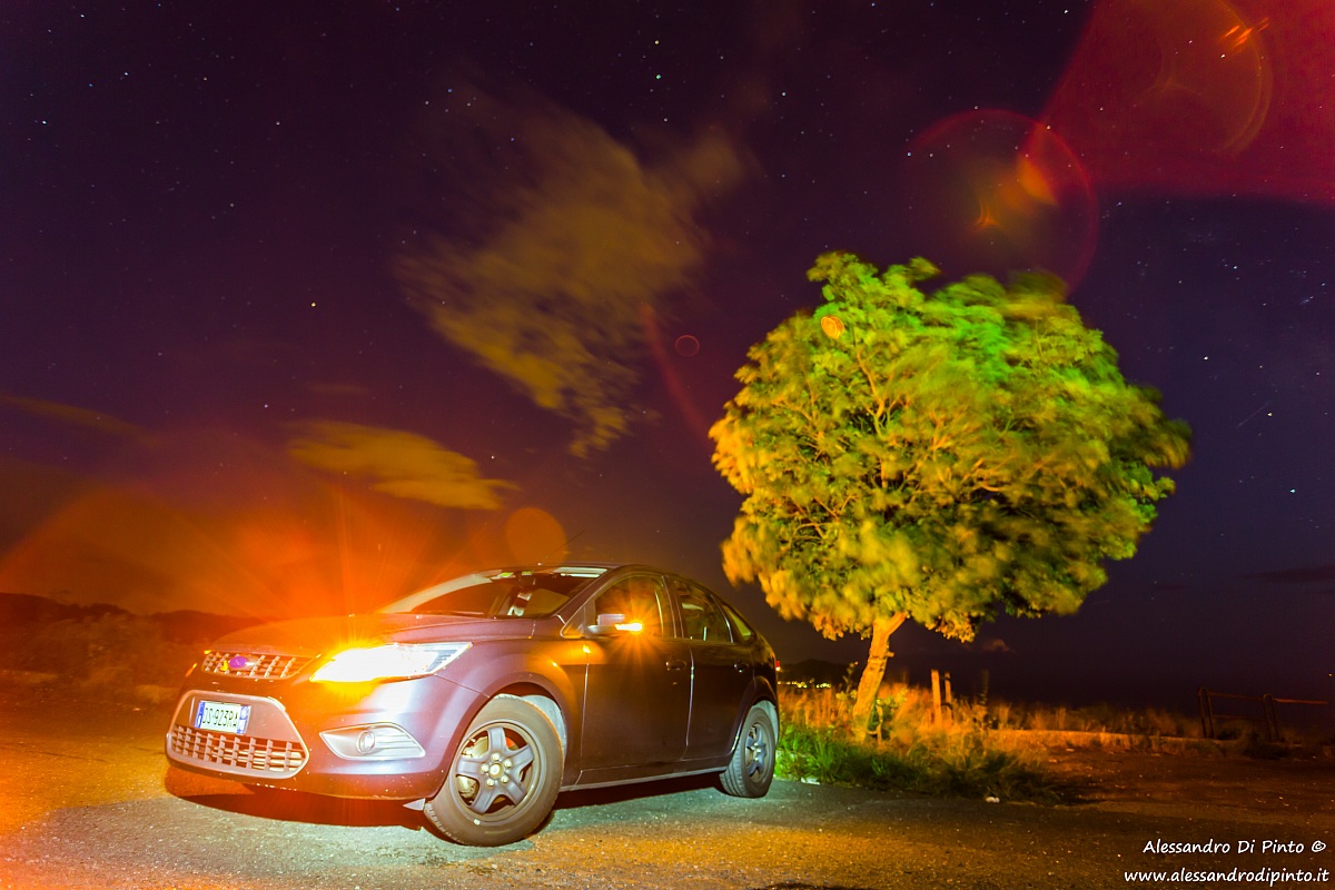 Painting car with light