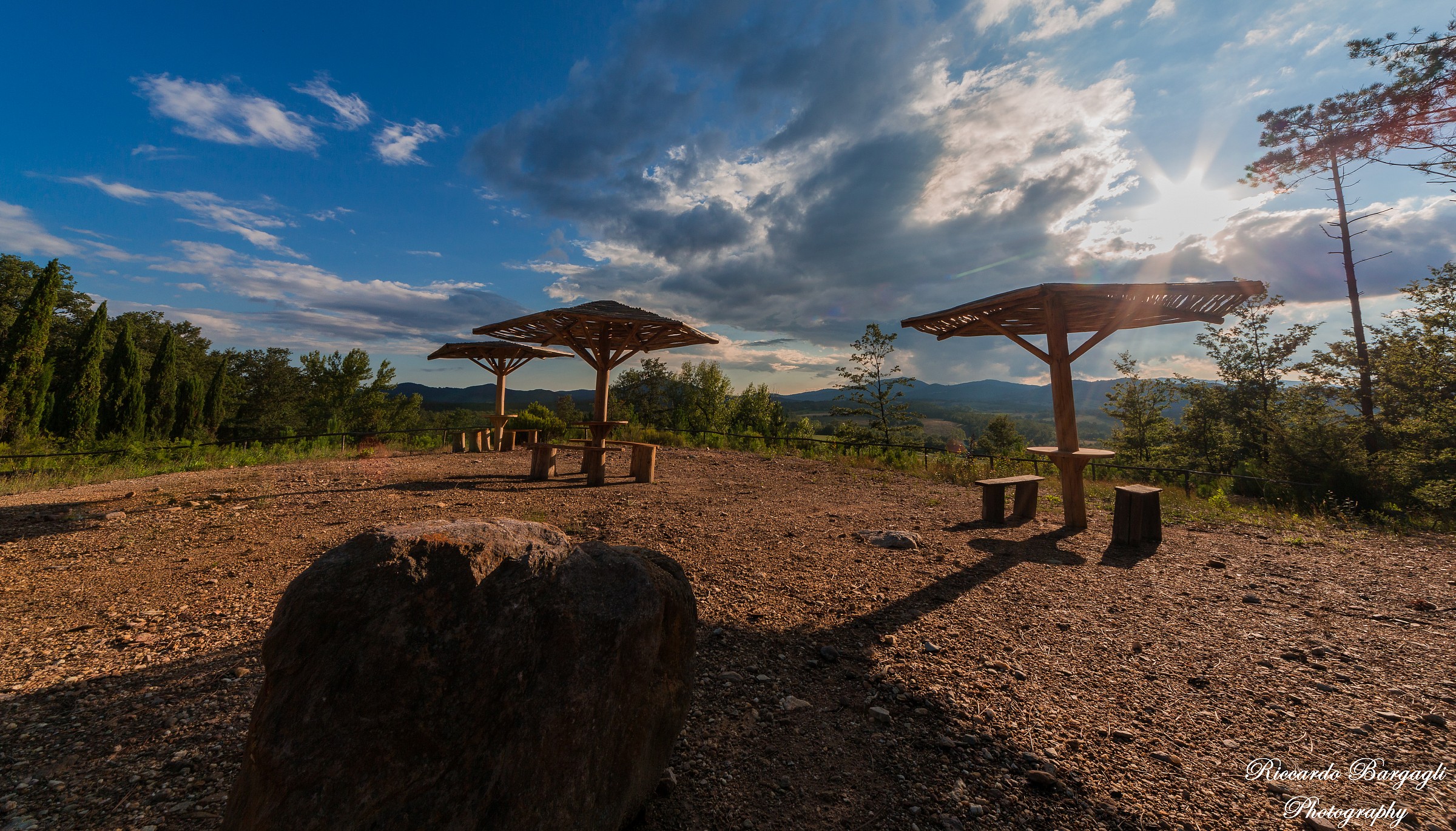 The terrace on the mountain