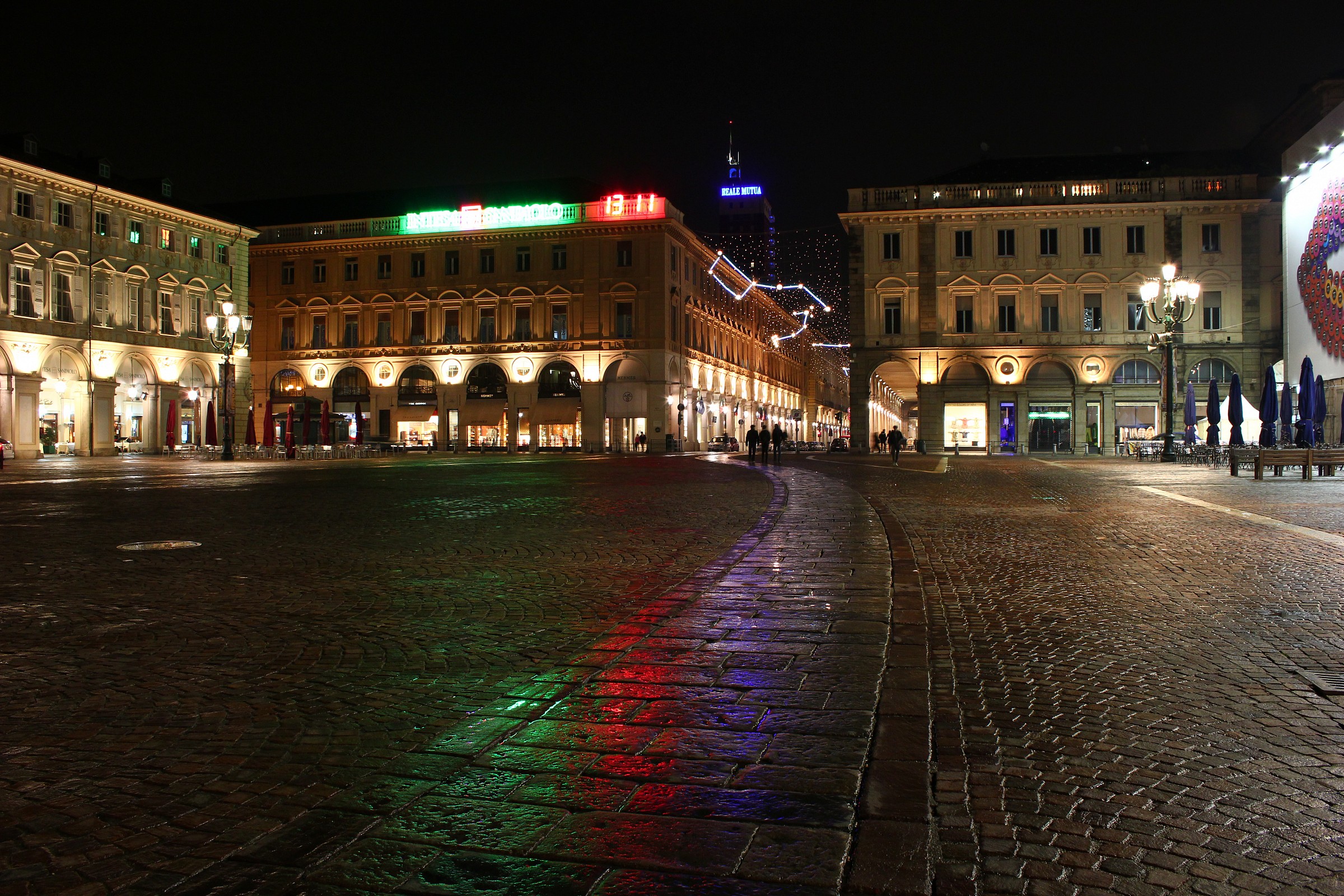 Turin Piazza San Carlo Night 2
