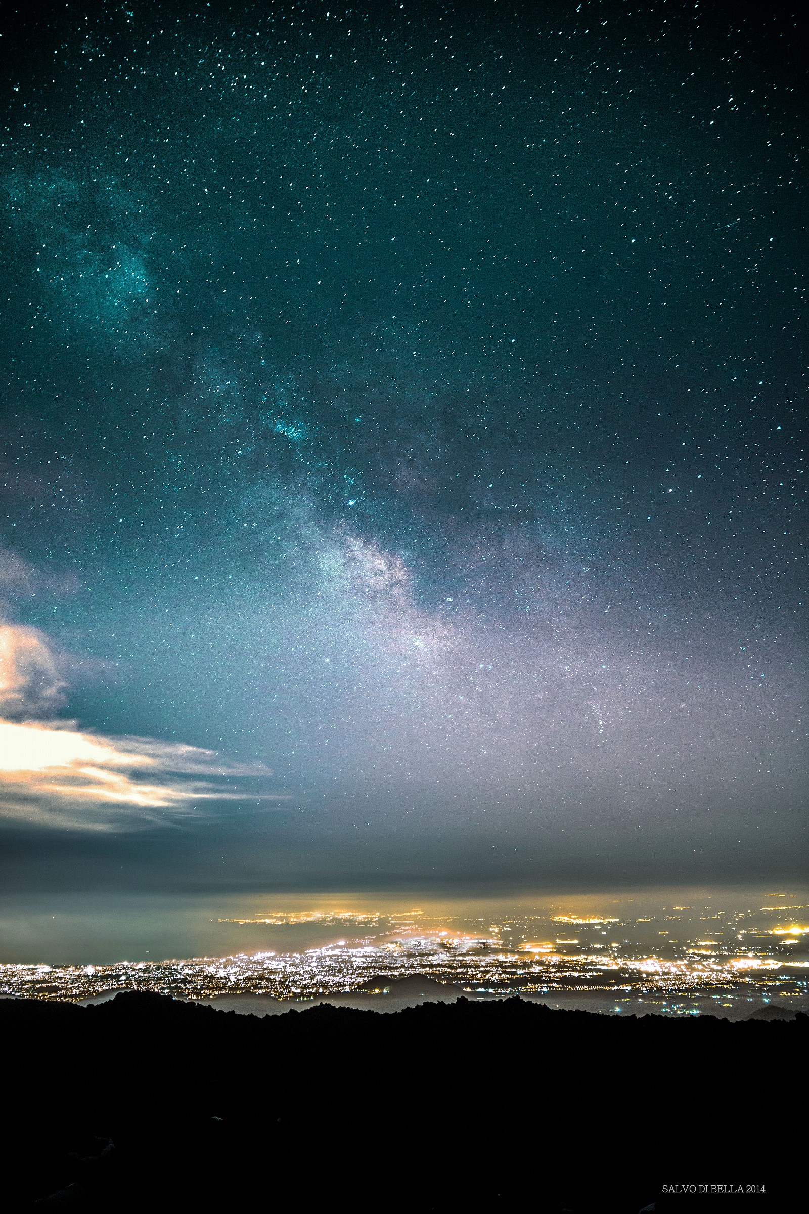 Milky Way over Catania