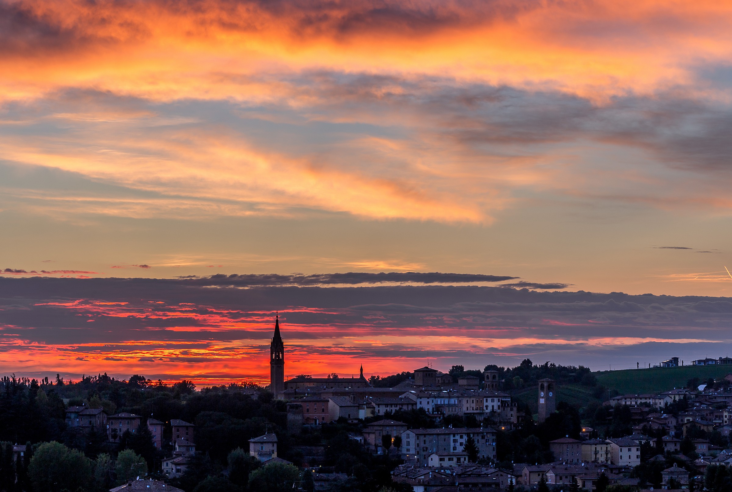 Castelvetro al tramonto
