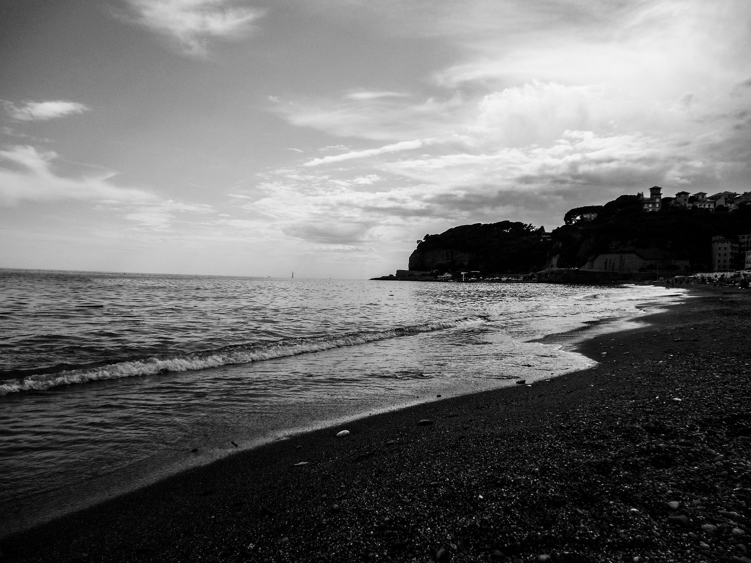 Tramonto in bianco e nero