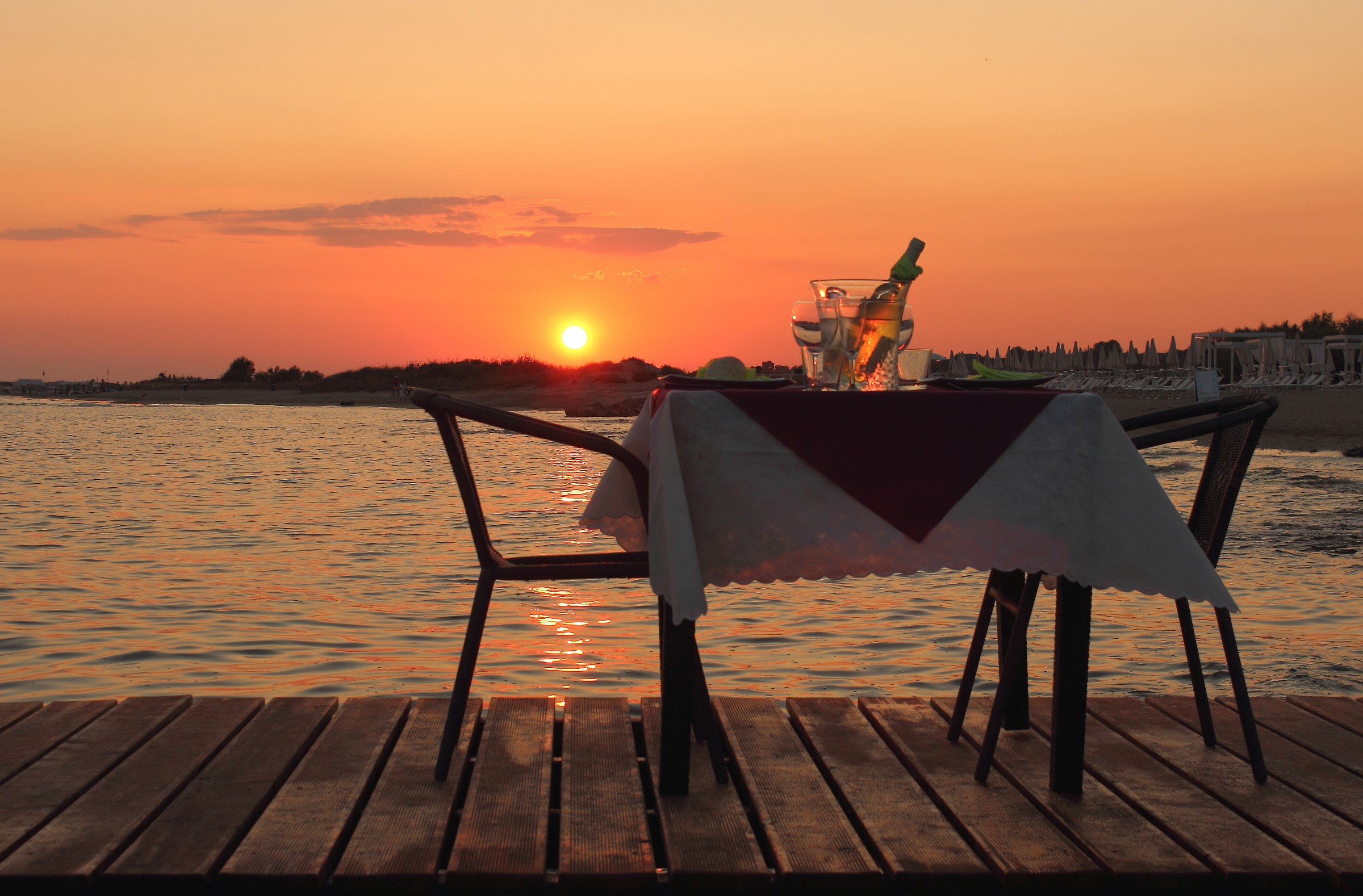 sunset in the Maldives of Salento