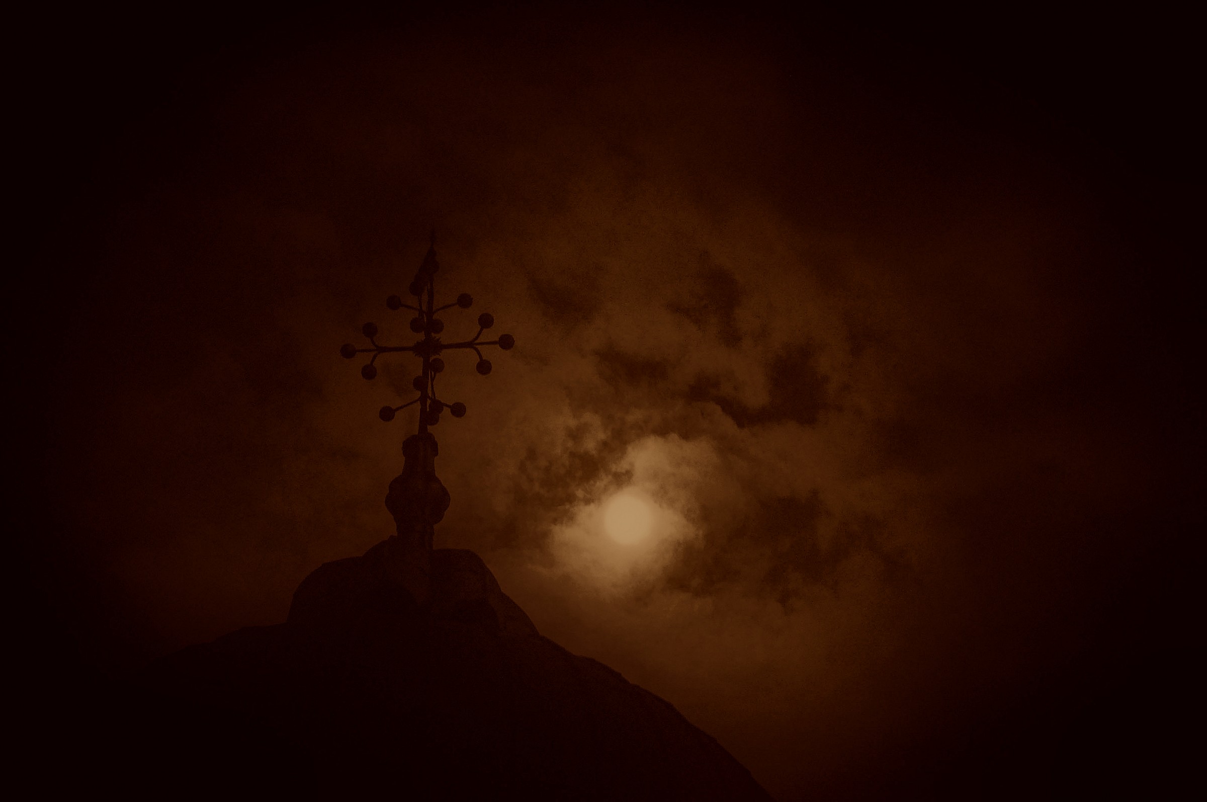 the moon and the cross