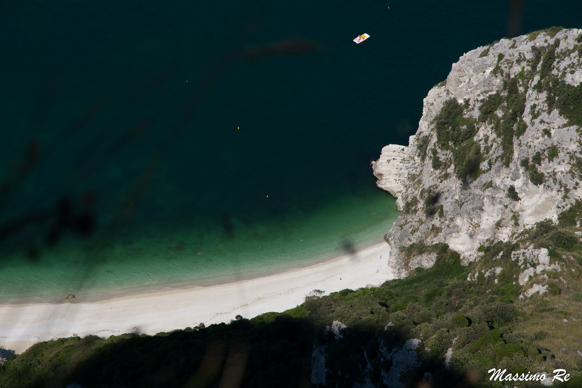 Beach of the two sisters from the Monte Conero