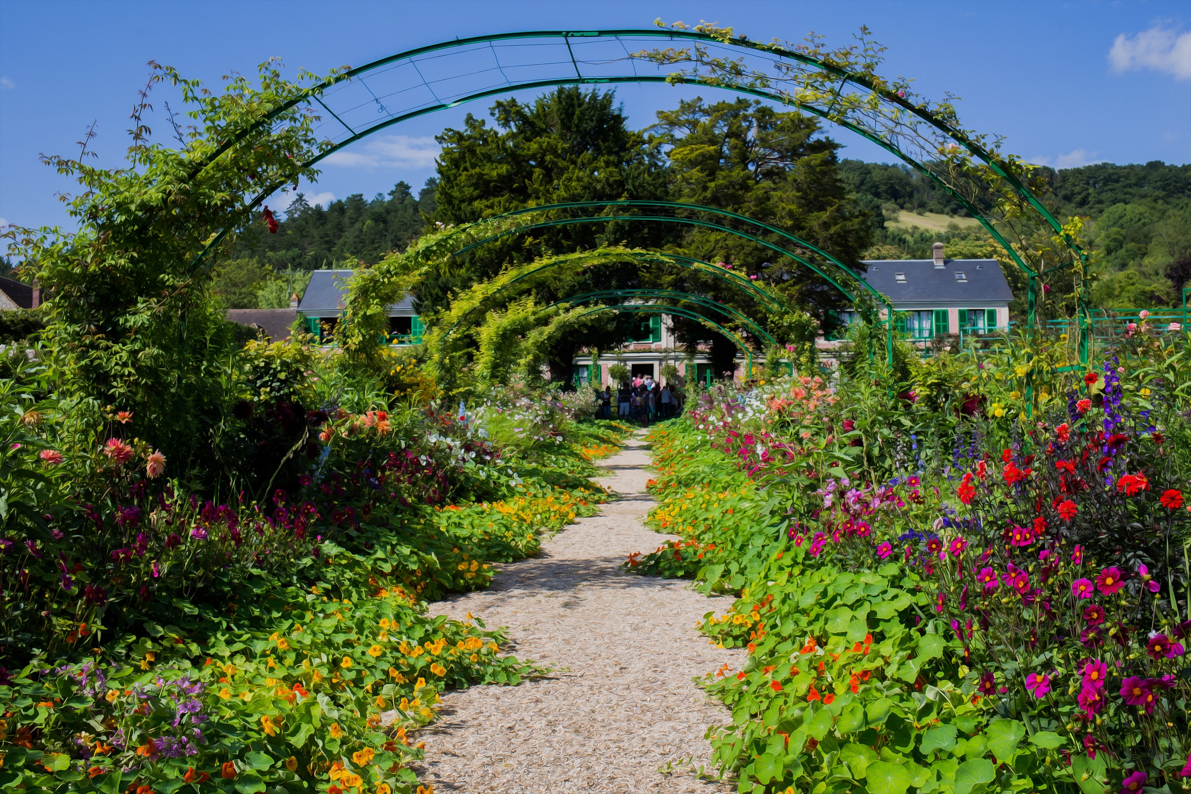 Giardino di Monet a Giverny - Simil Dipinto