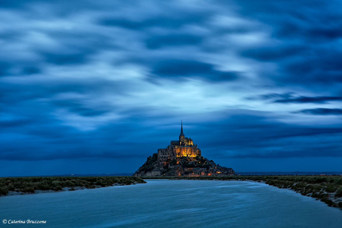 Mont Saint Michel blue hour