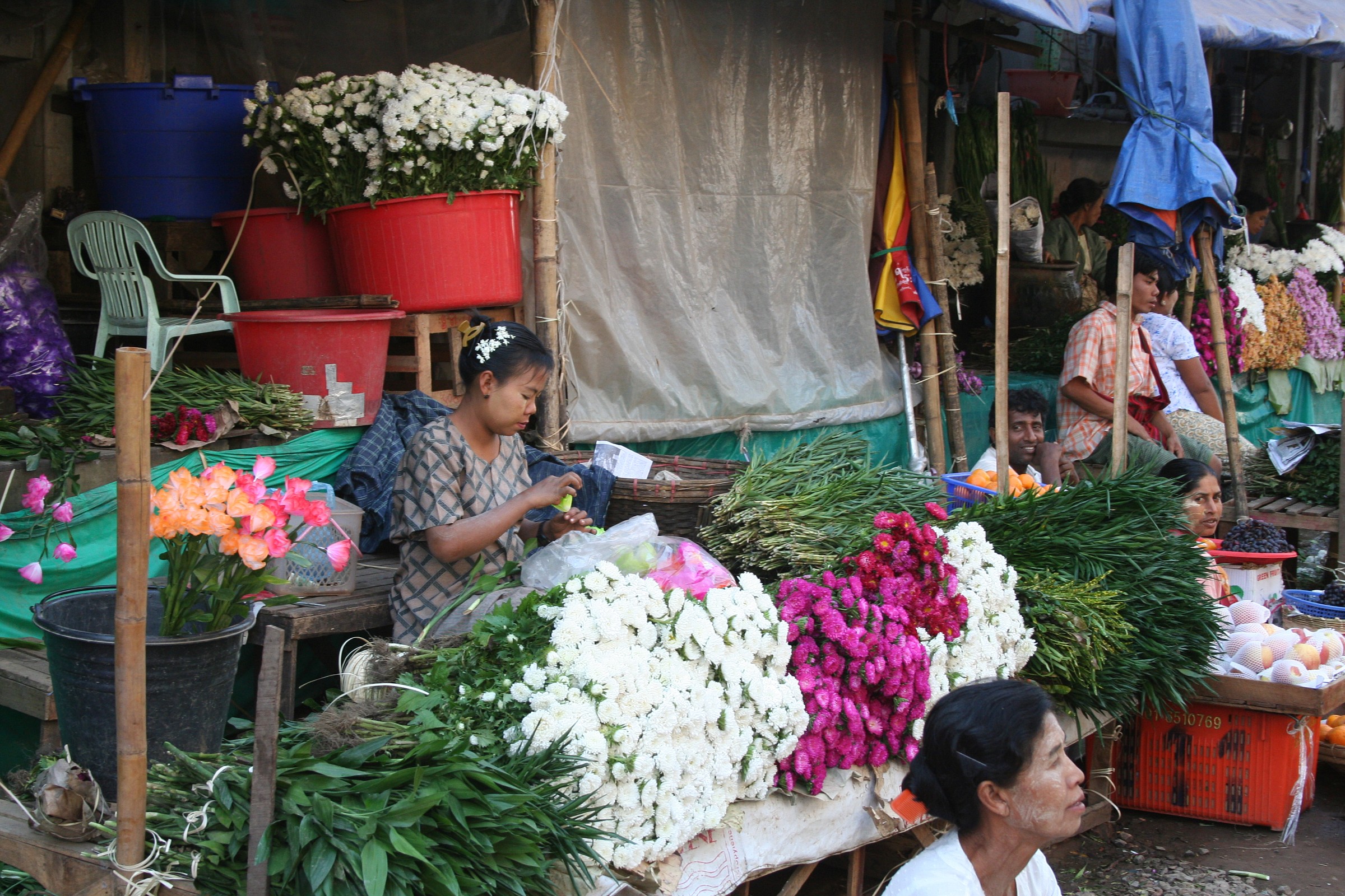 Myanmar mercato di mandalay