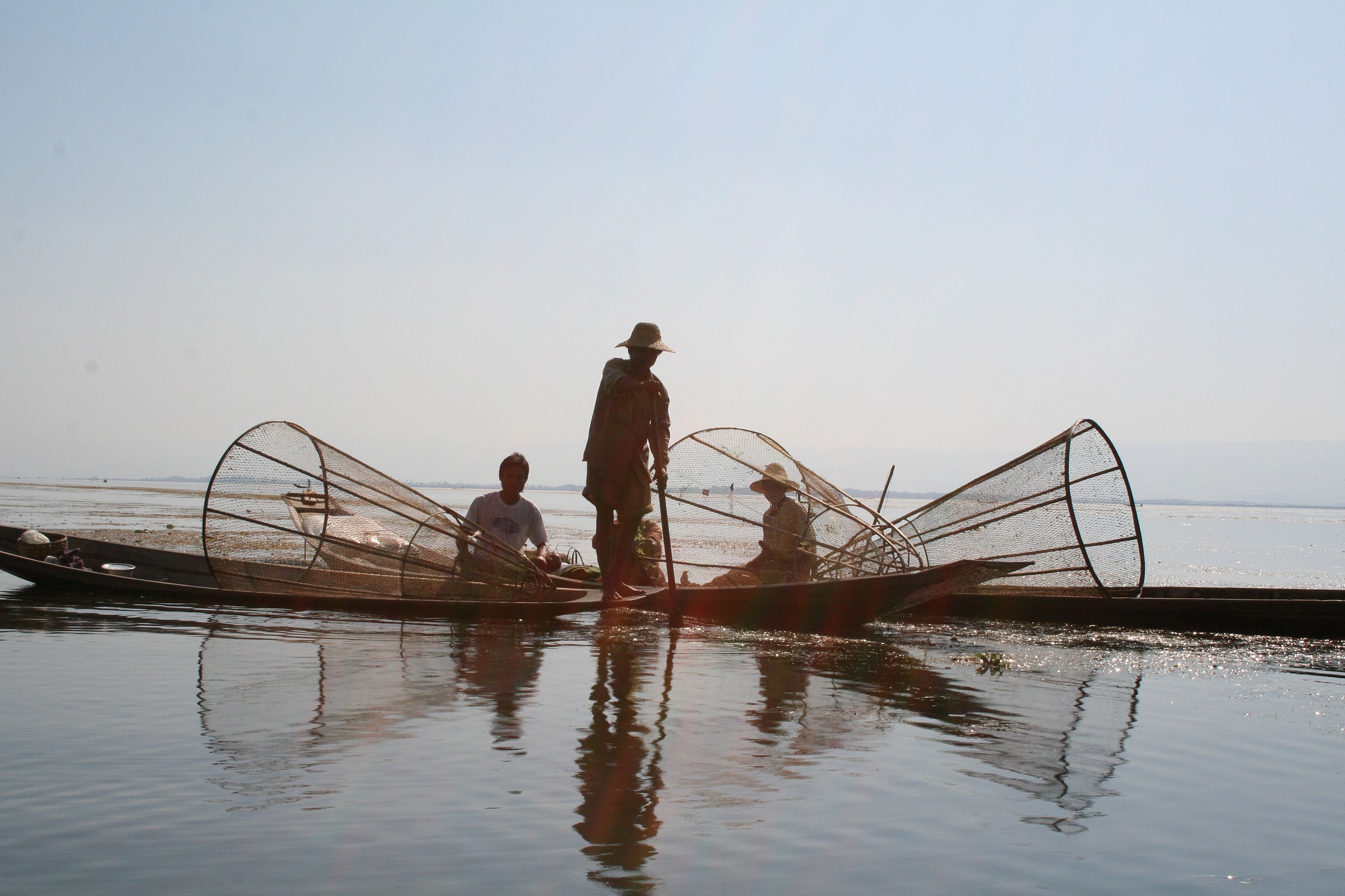 Myanmar pescatori sul lago Inle