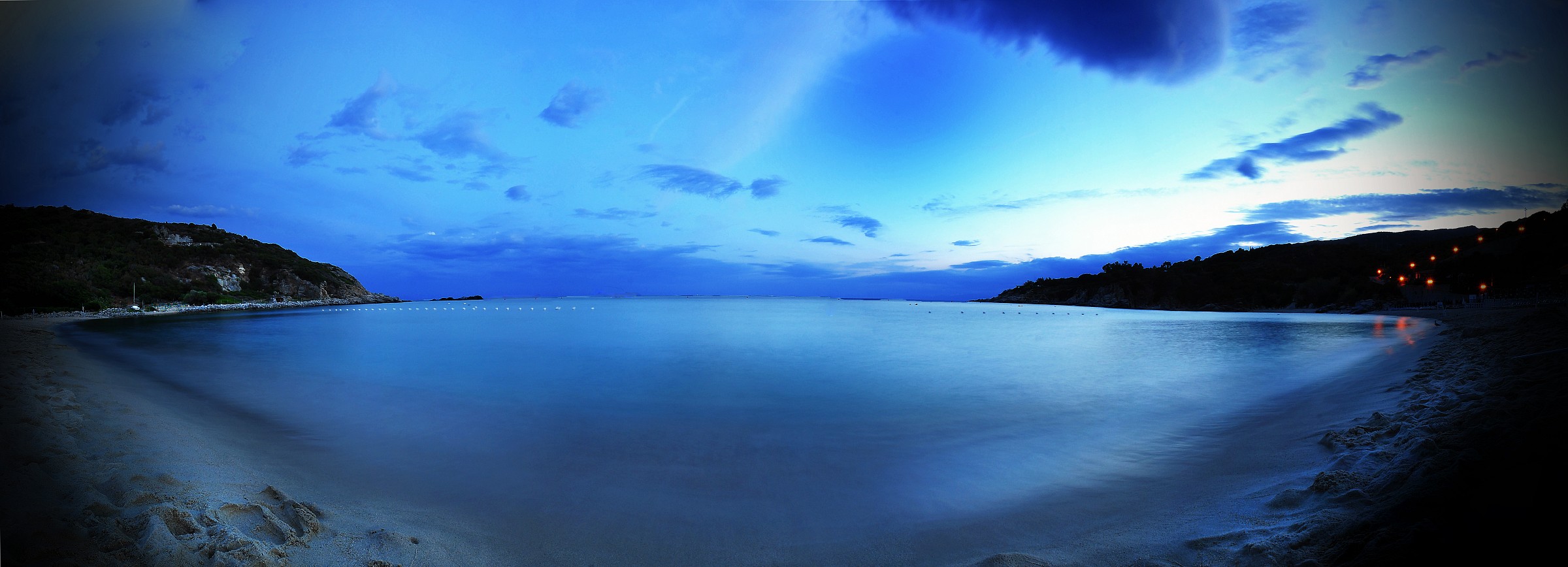 180 ° panoramic Elba 2012 Beach of Cabbages