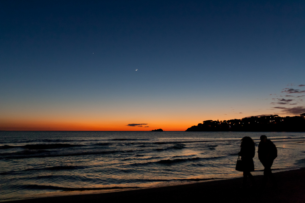 Al tramonto - spiaggia di Serapo - Gaeta