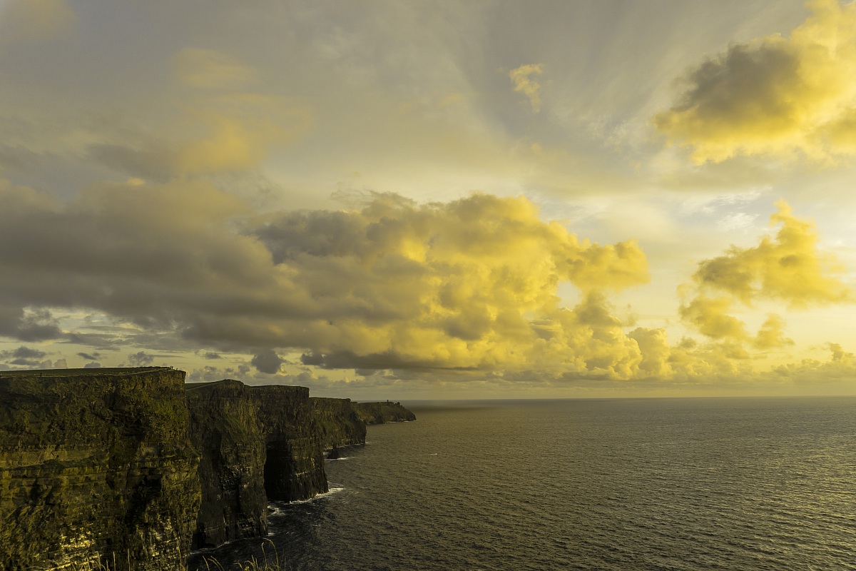 cliffs of moher @ sunset