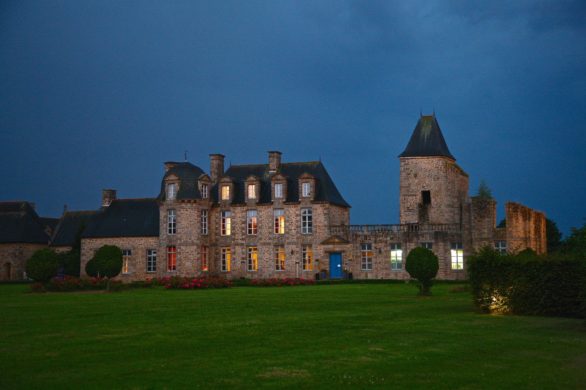 Castello di sera Bretagna