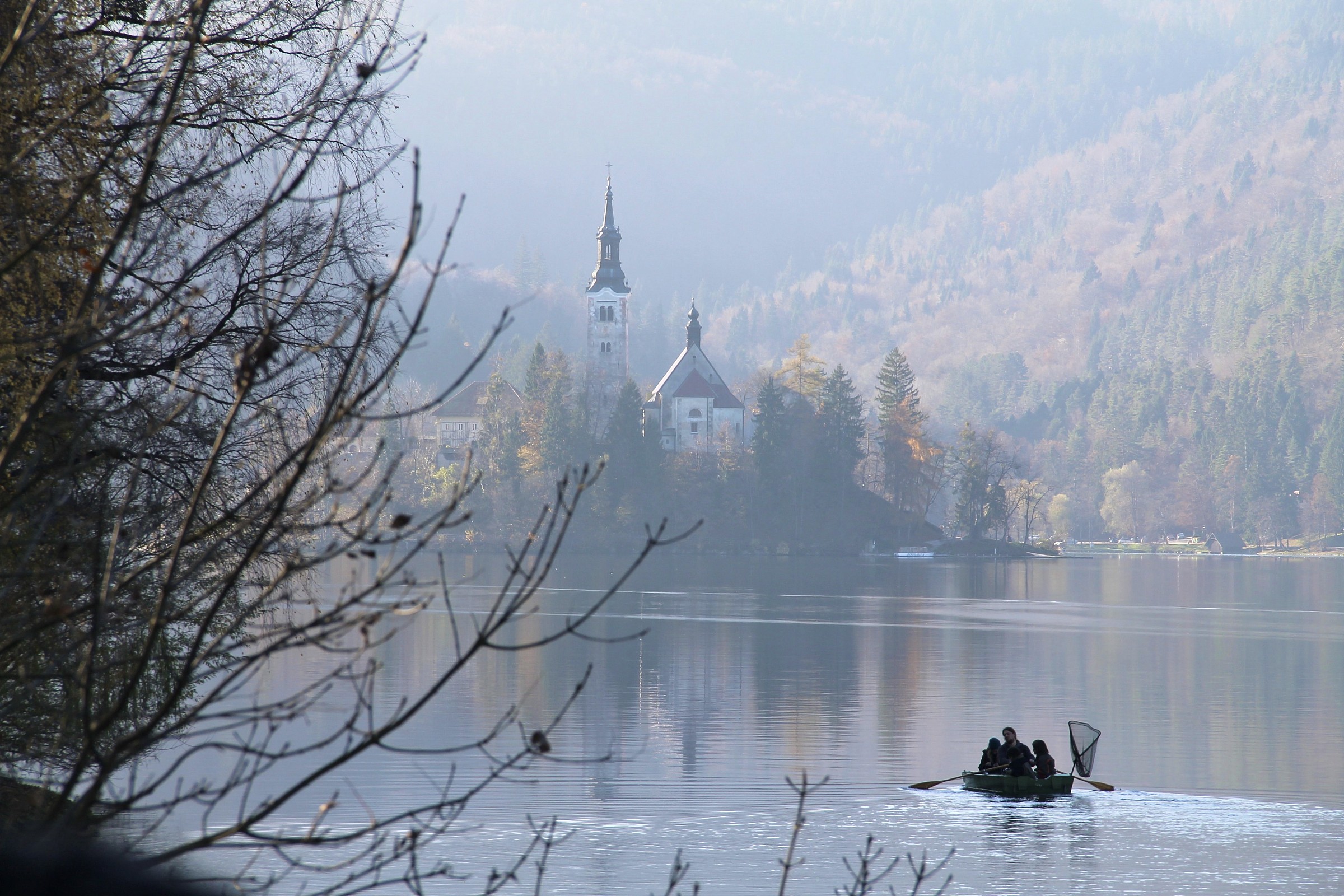 the lake and the boat