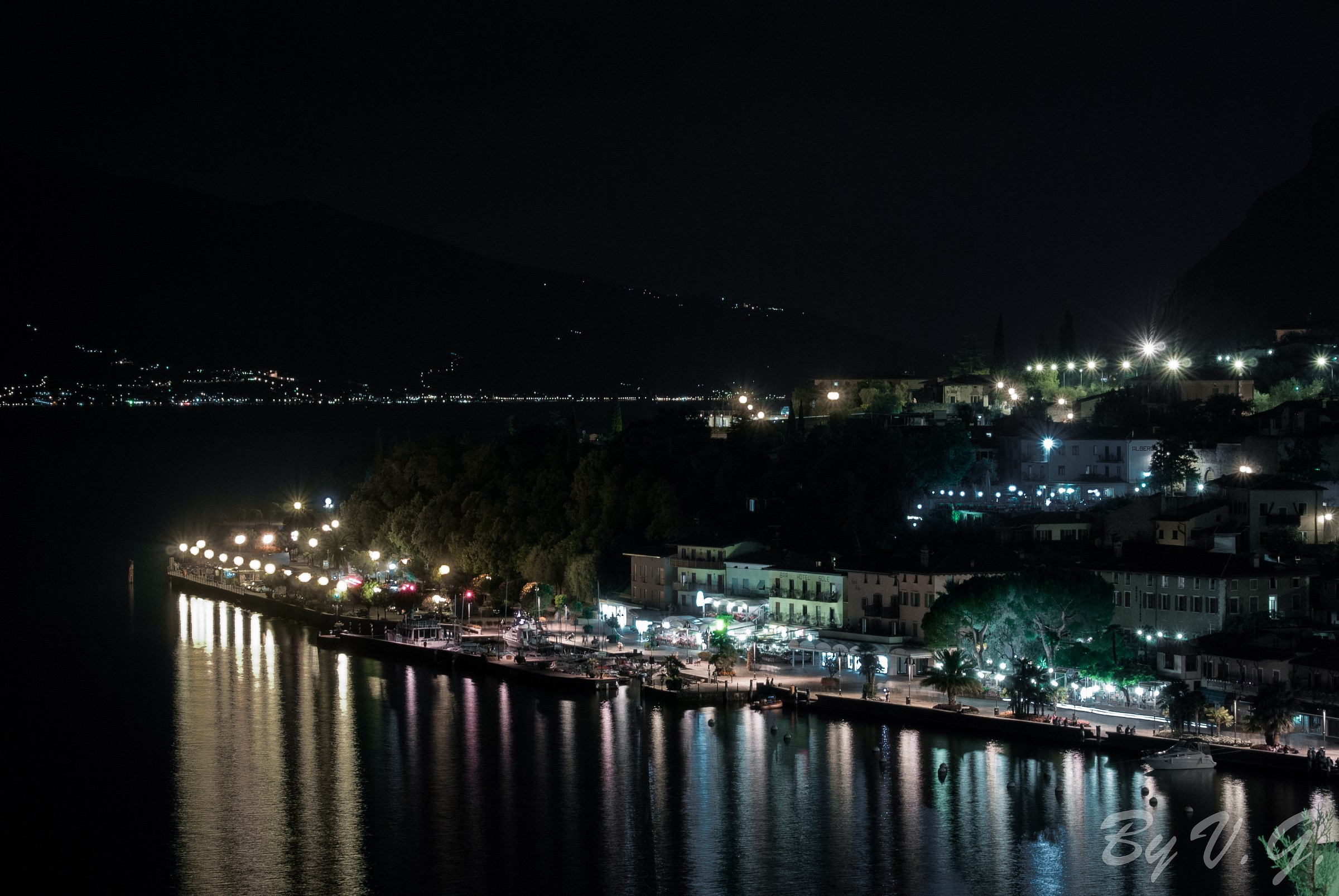 notte al lago di garda