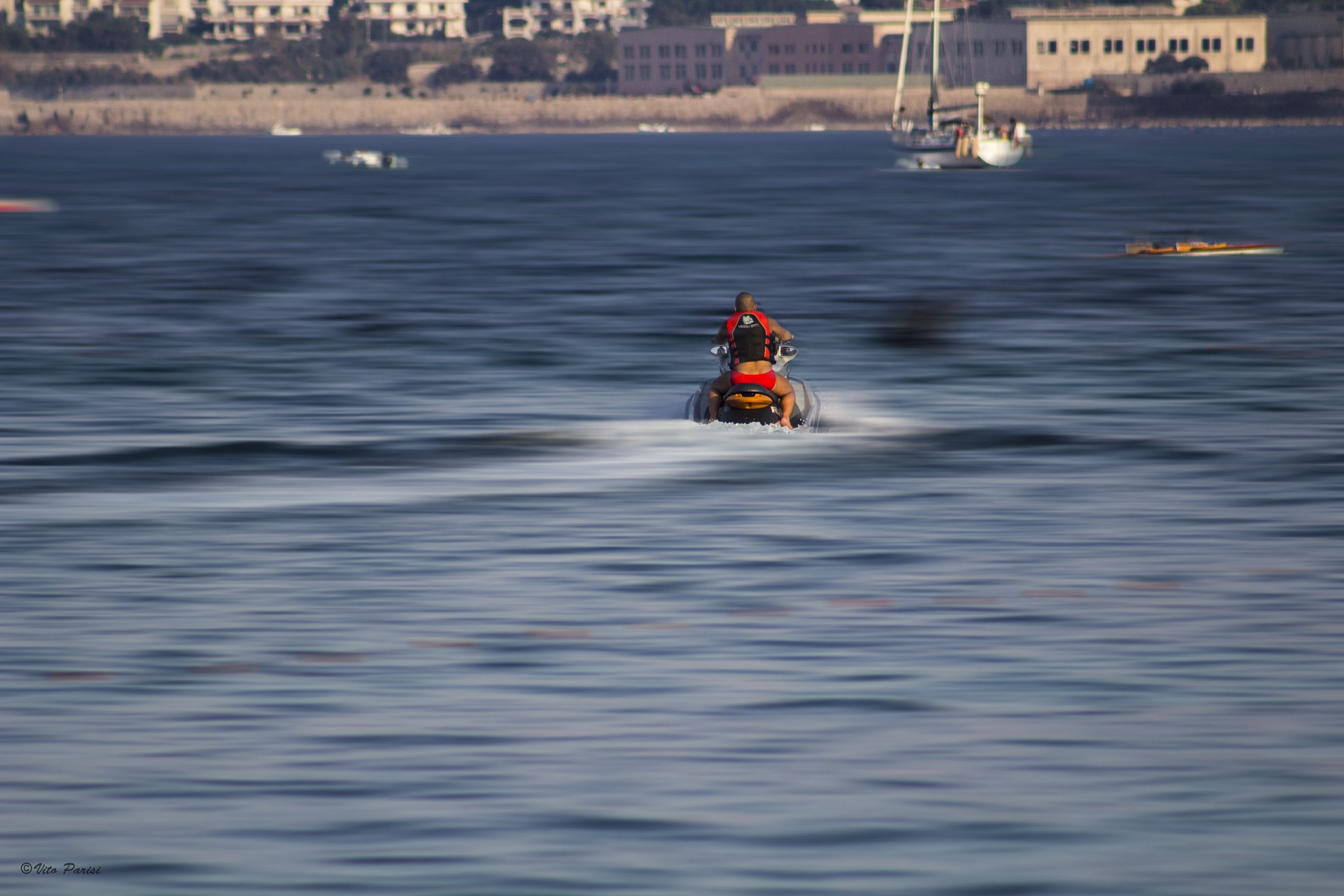 Acqua scooter at Mondello Beach