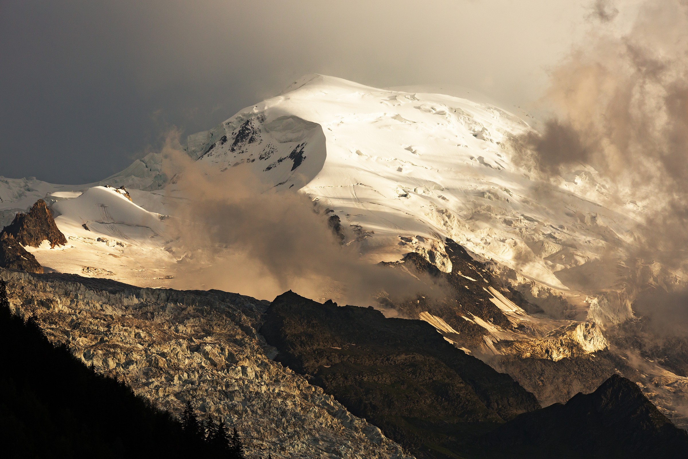Mont Blanc in the evening