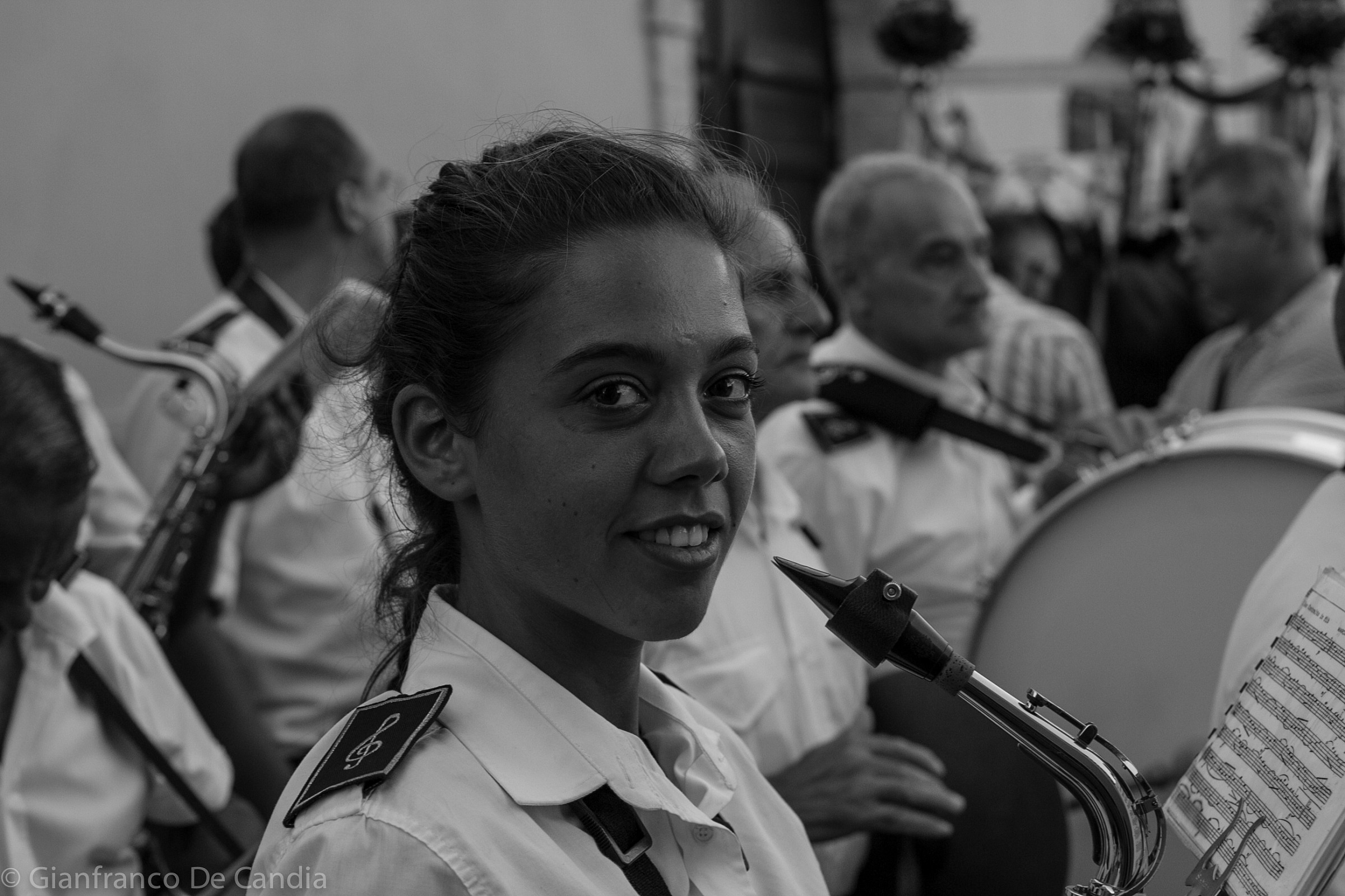 Sassofonista, ritratto