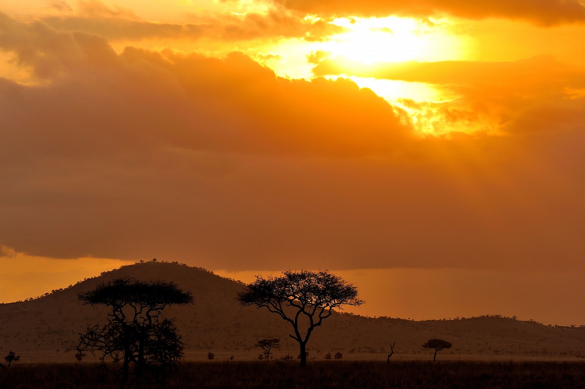 tramonto nel cuore della terra