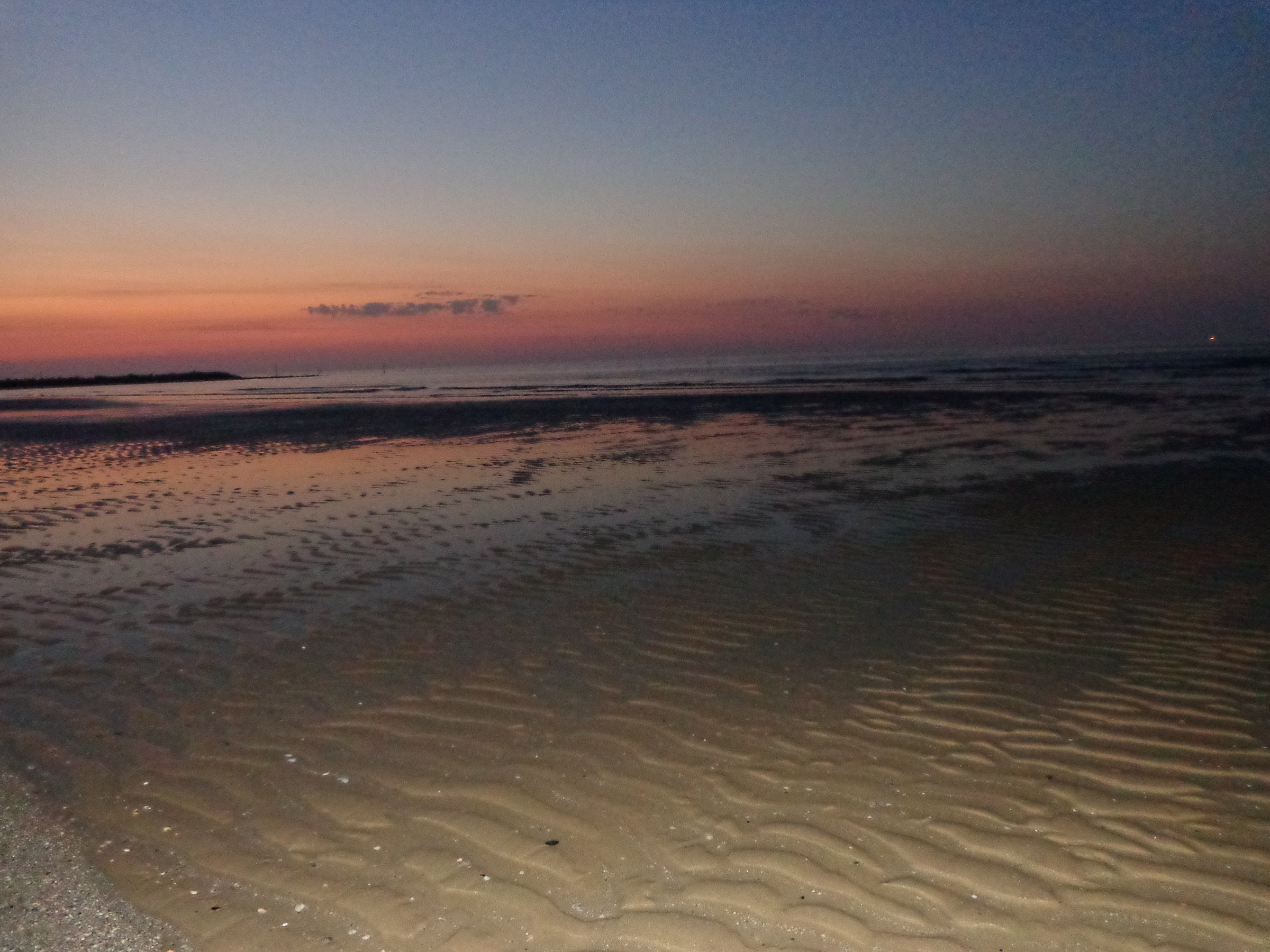 L'aurora sul mare di Jesolo