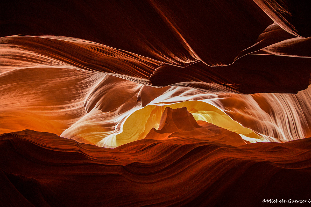 Sunset over the Monument Valley (Antelope Canyon)