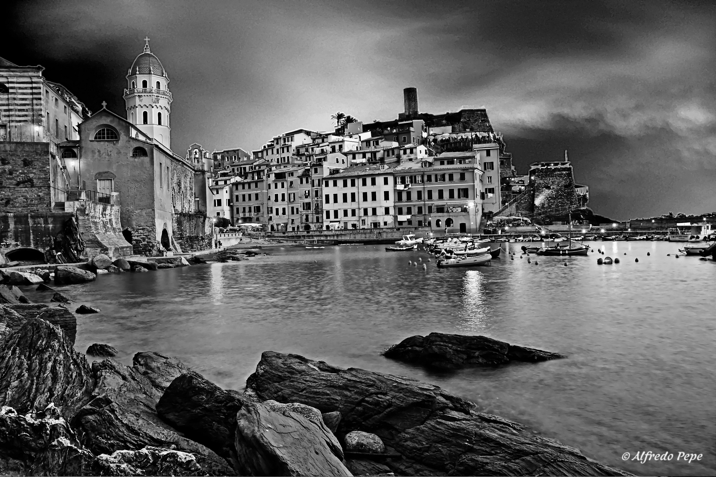 Vernazza in the shade