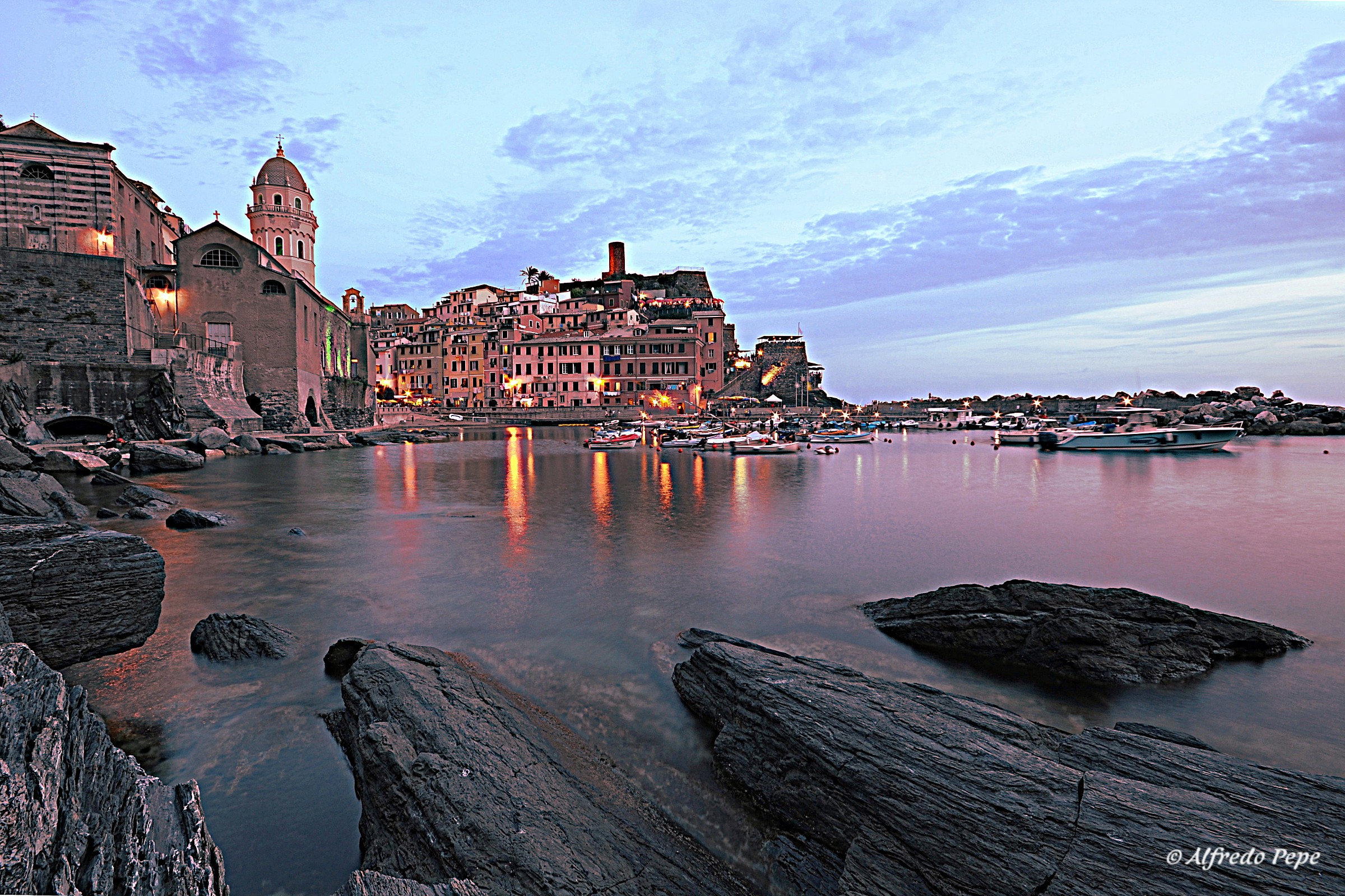 Vernazza at dusk