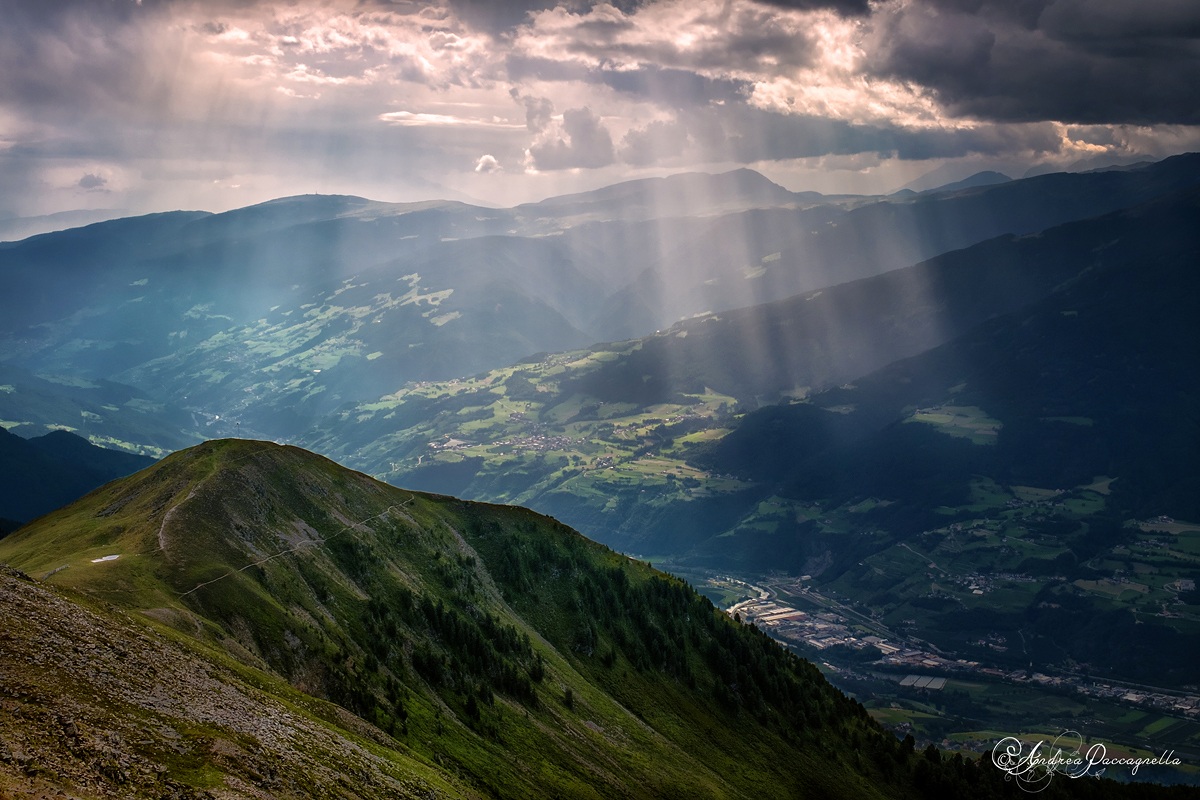 Raggi di sole su Bressanone