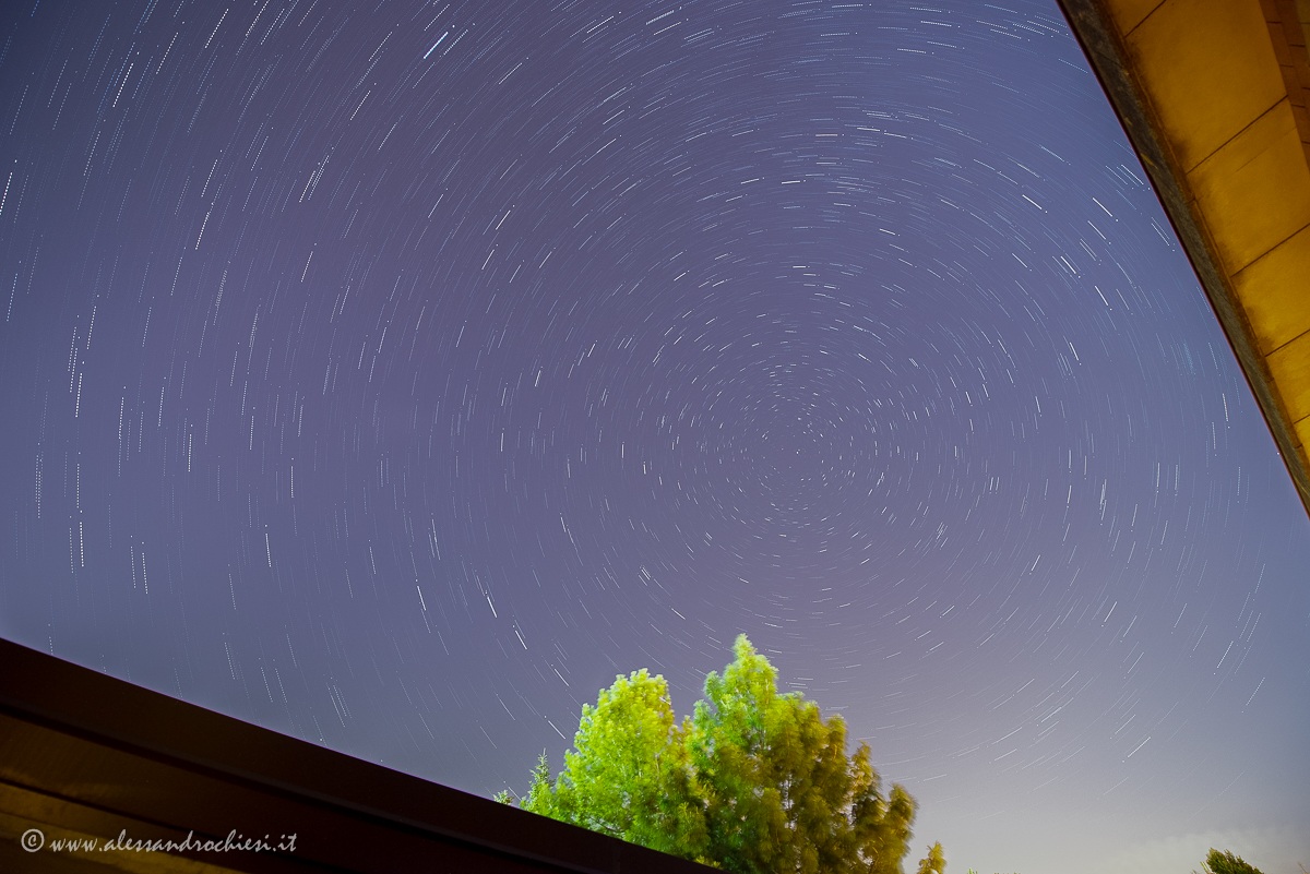Prove di StarTail dal balcone di casa