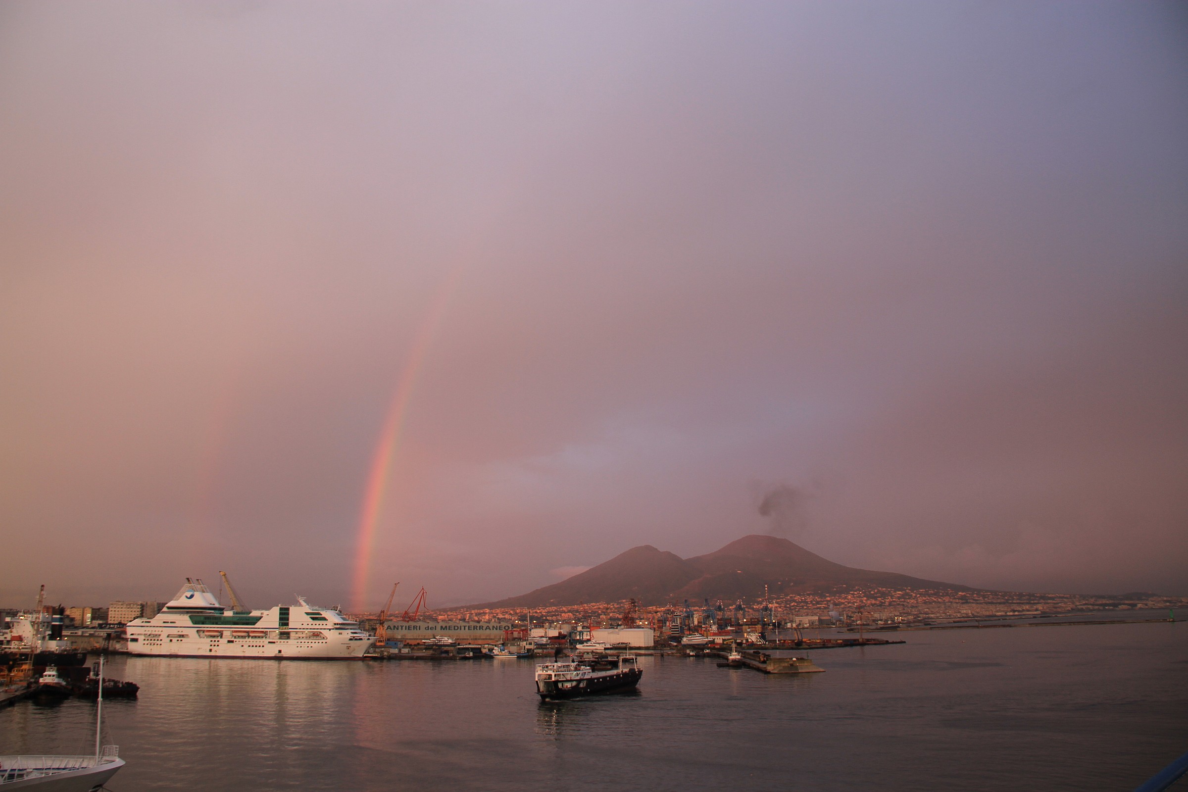 Vesuvius and the rainbow