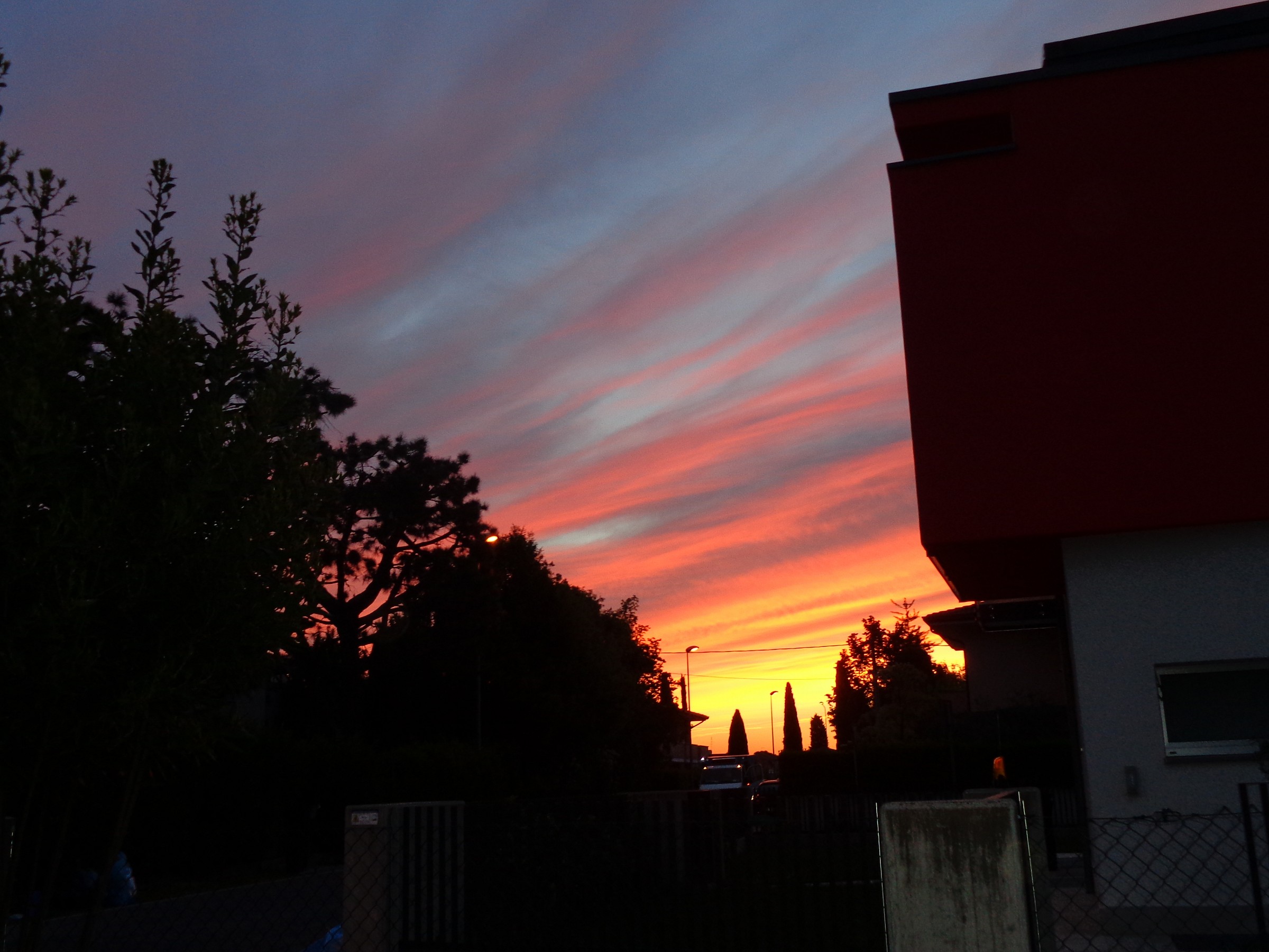 Dalla mia finestra: La tavolozza dell'alba