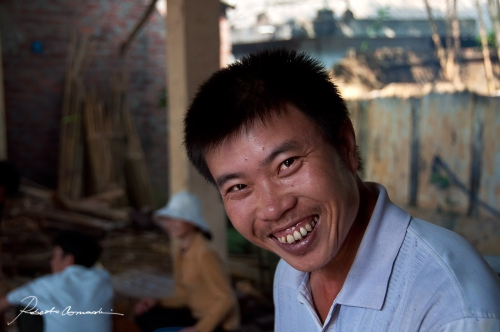 Macellaio sorridente