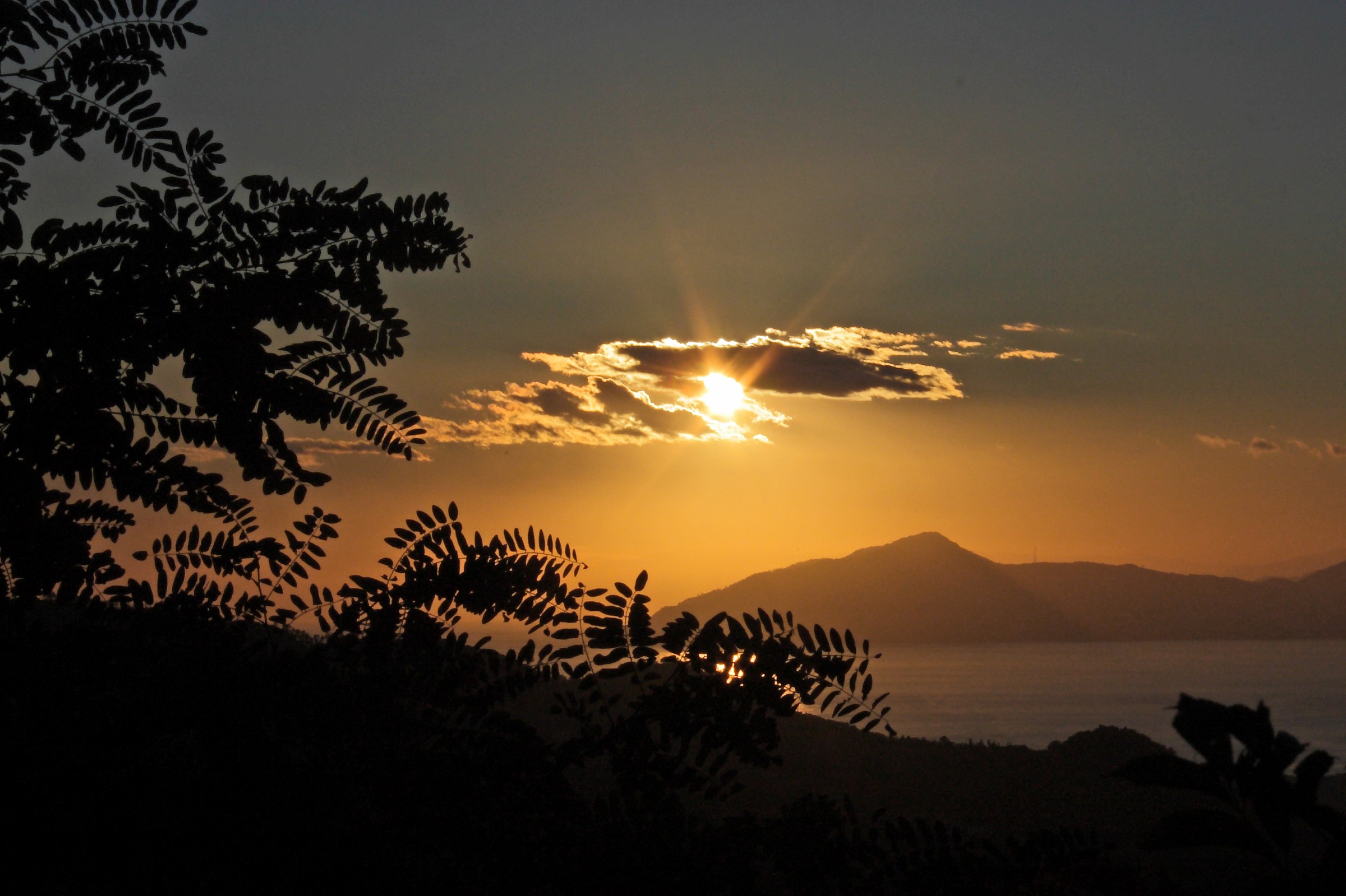sunset Ligurian