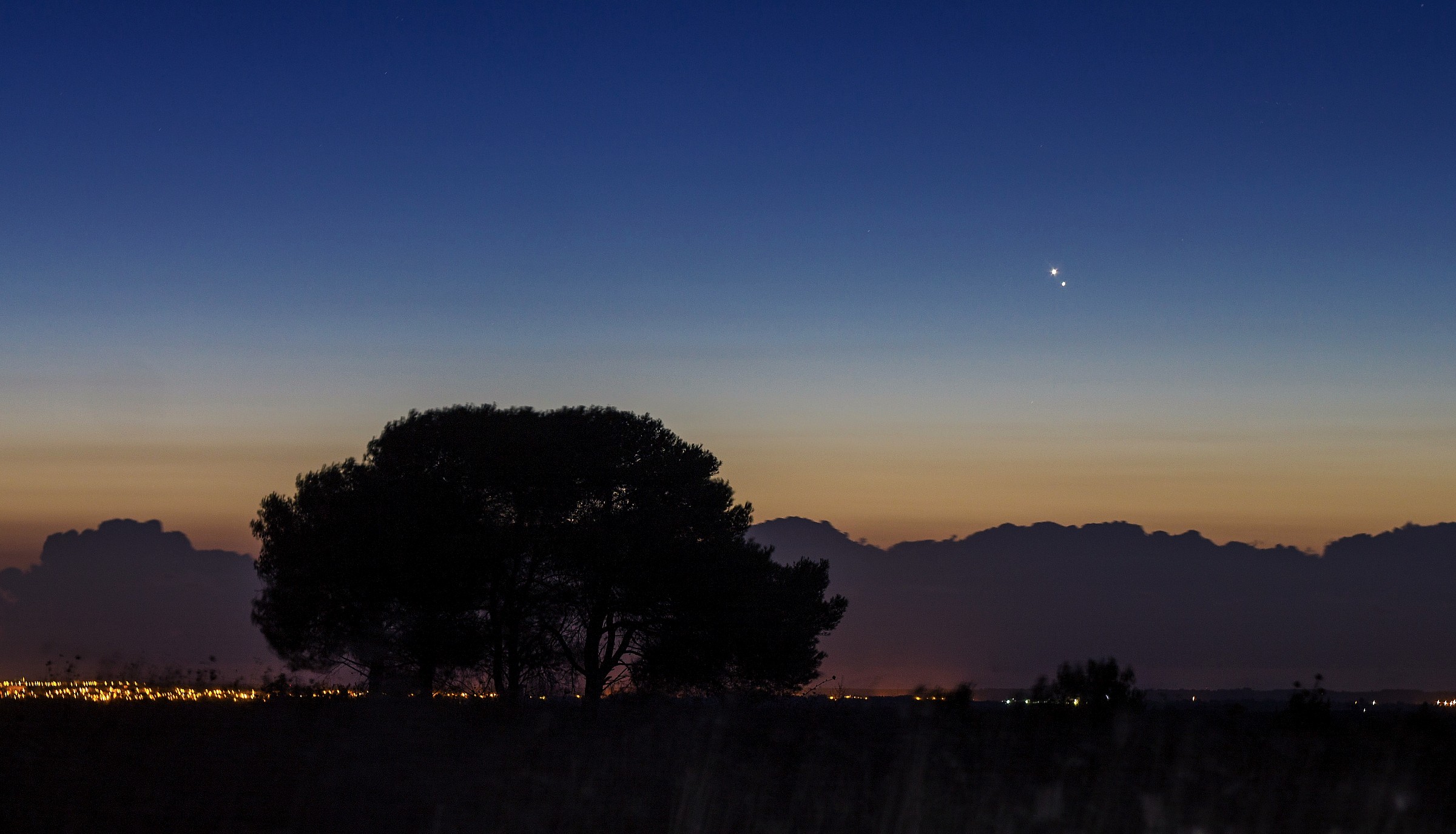 Congiunzione stretta Giove e Venere (18/08/2014)