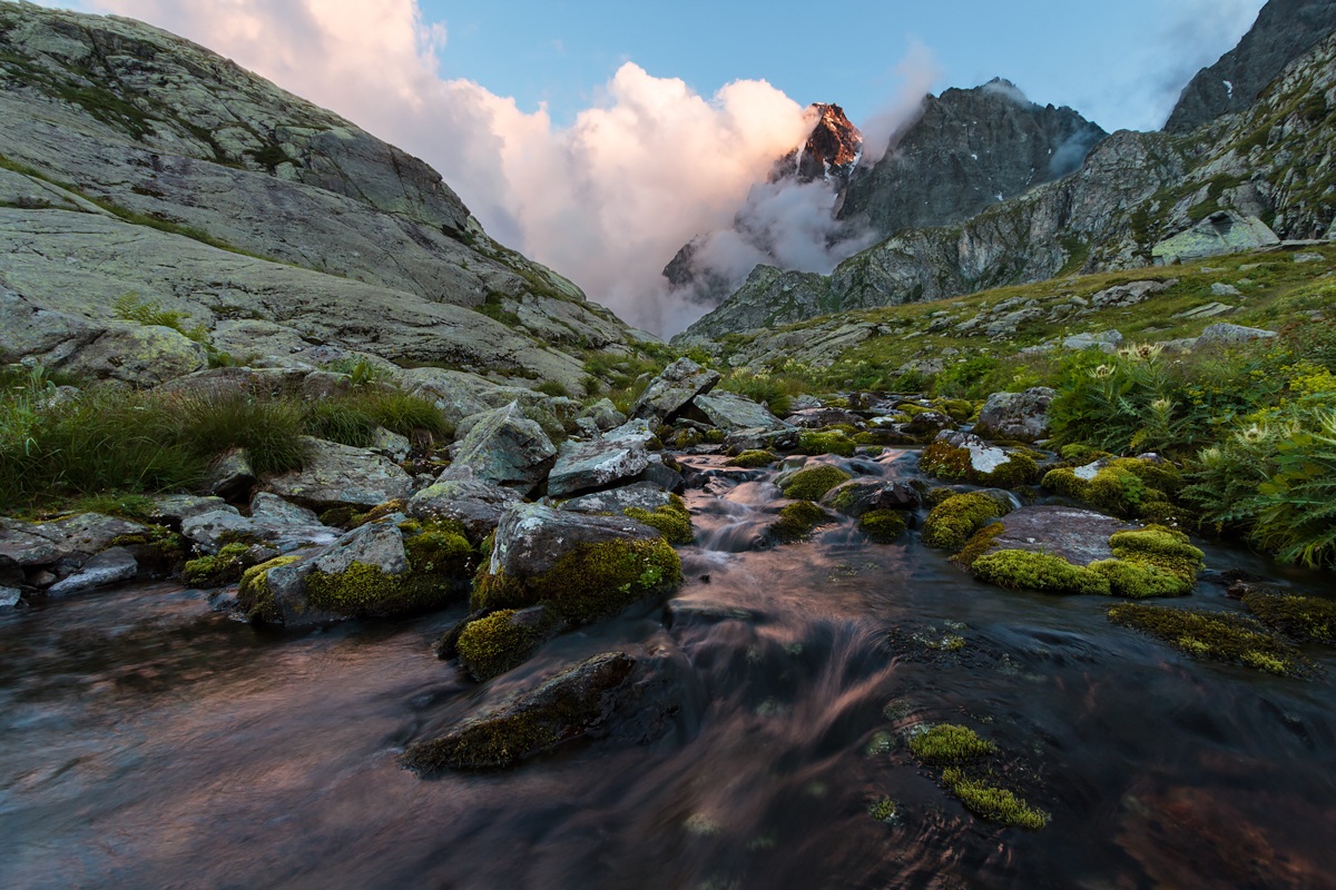 Monviso at sunset